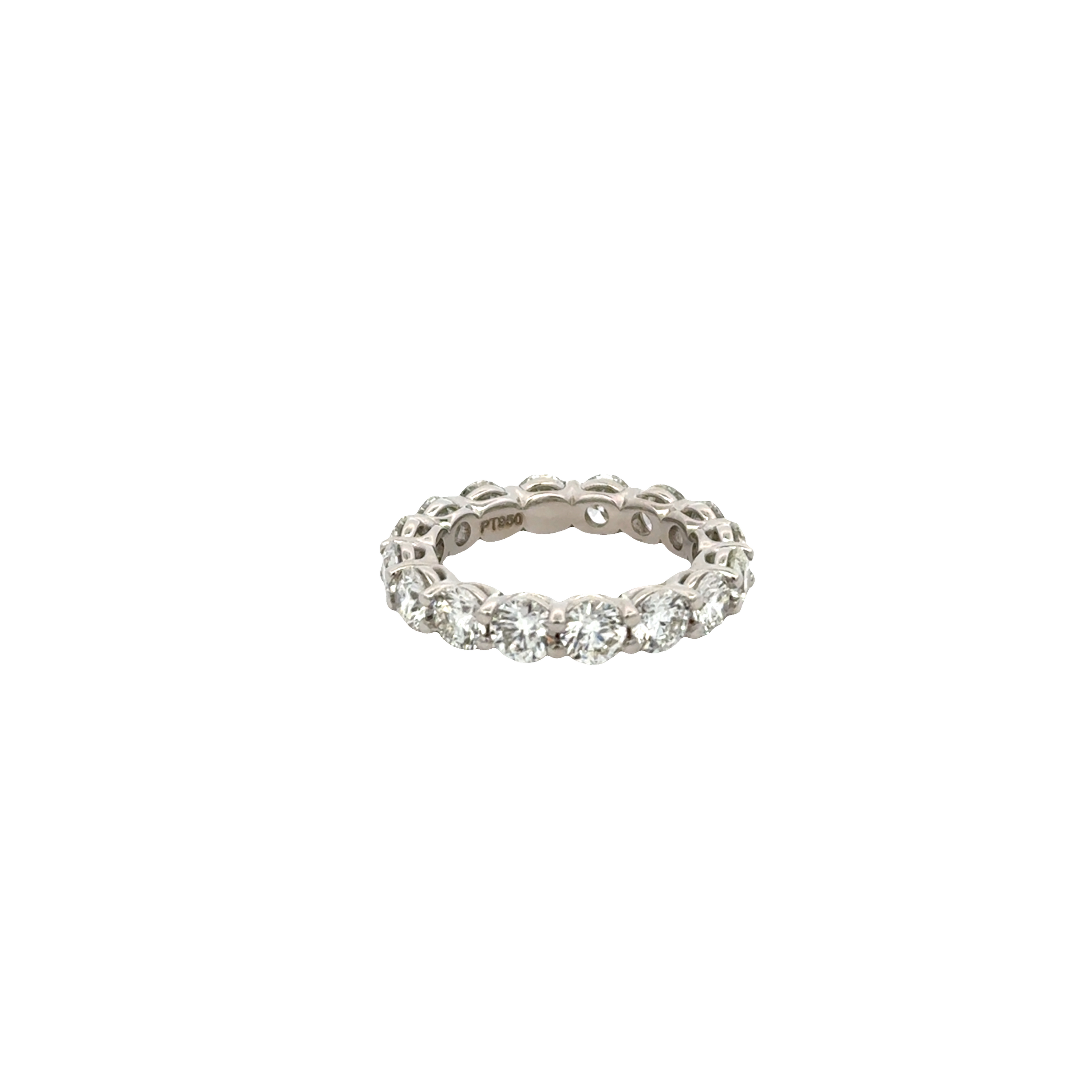 Platinum Large Diamond Eternity Ring 5.03 Carats