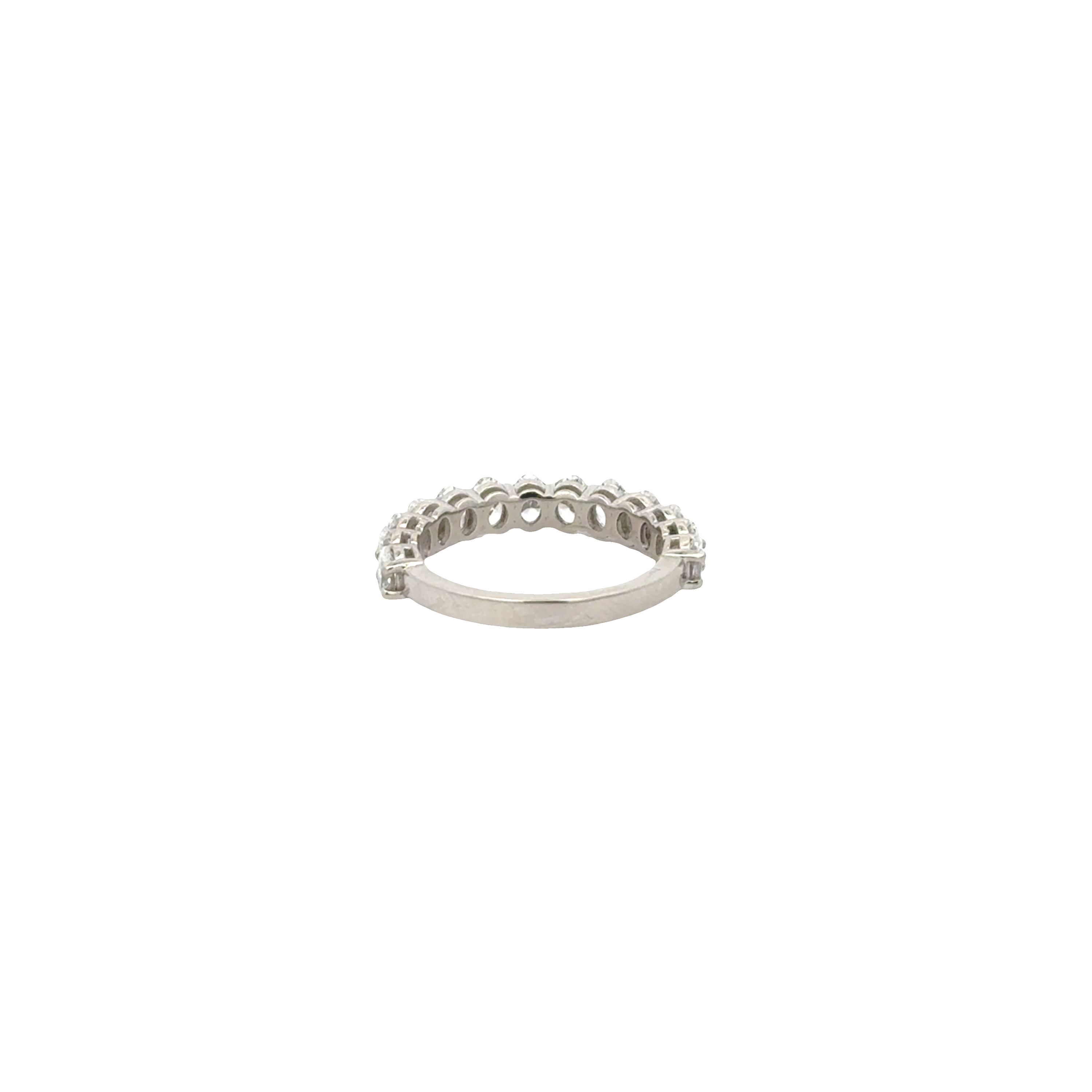 Platinum Oval Cut Diamond Band 2.01 Carats – Anniversary Ring