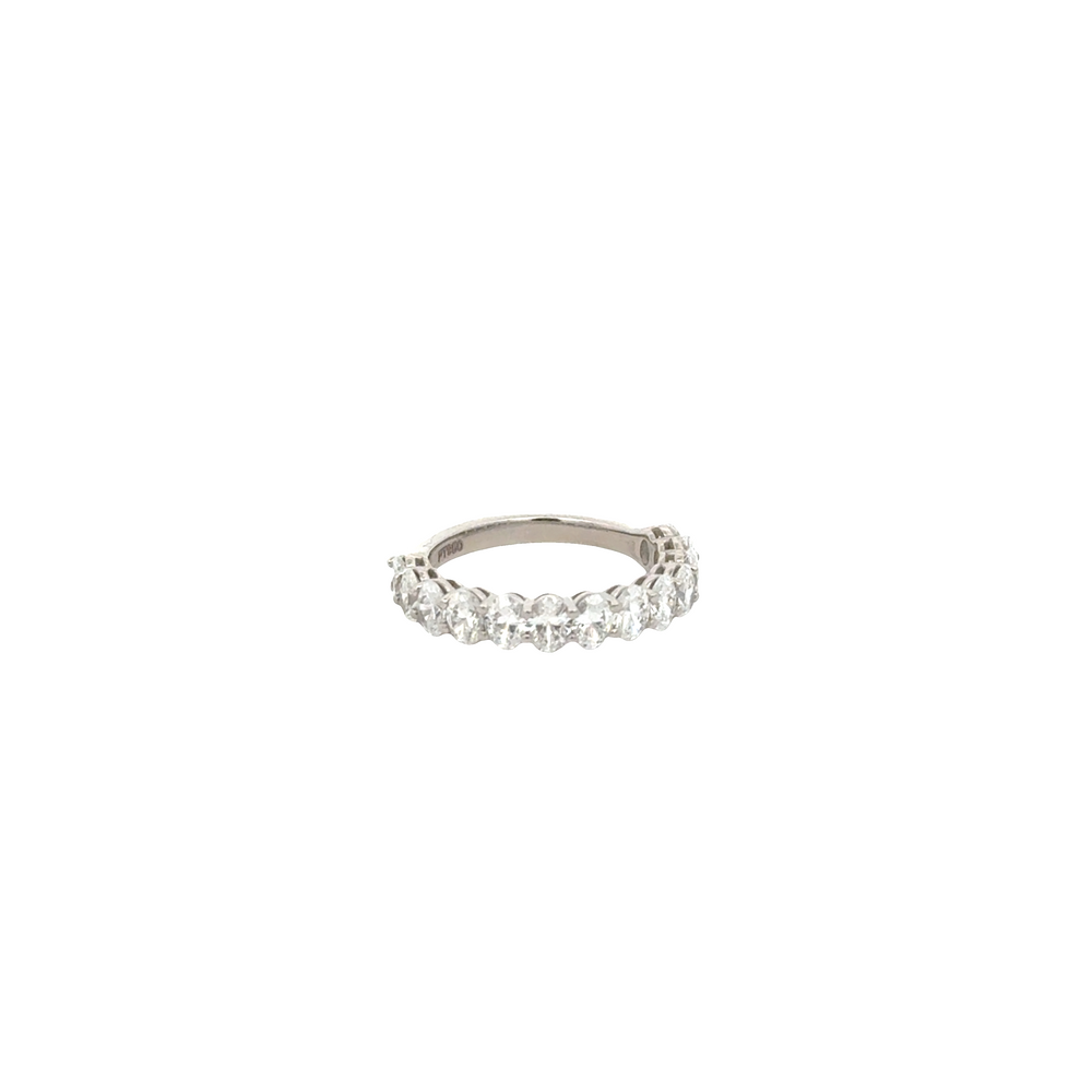 Platinum Oval Cut Diamond Band 2.01 Carats – Anniversary Ring