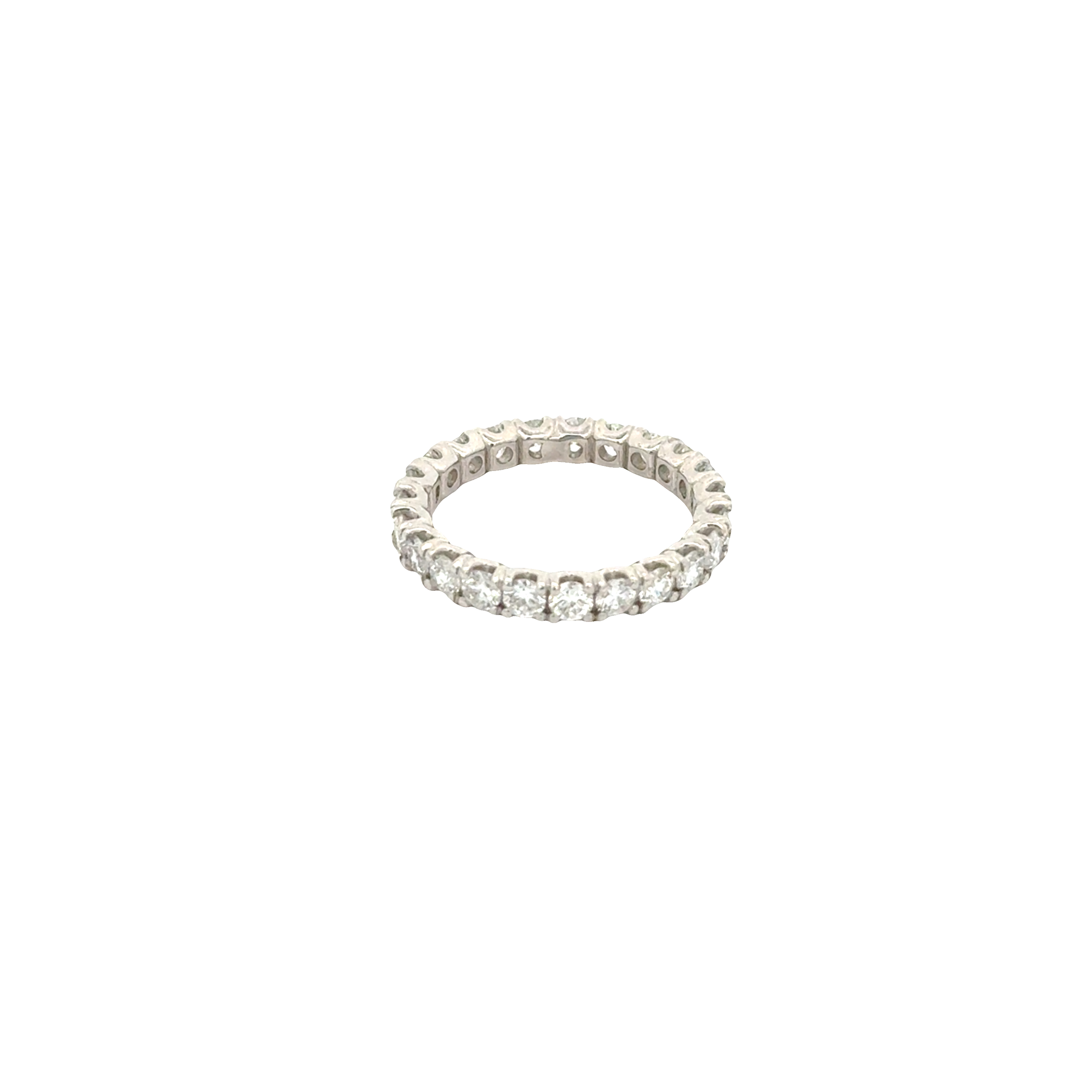 Platinum Diamond Eternity Ring 1.78 Carat Total – Wedding Band Size 6.25