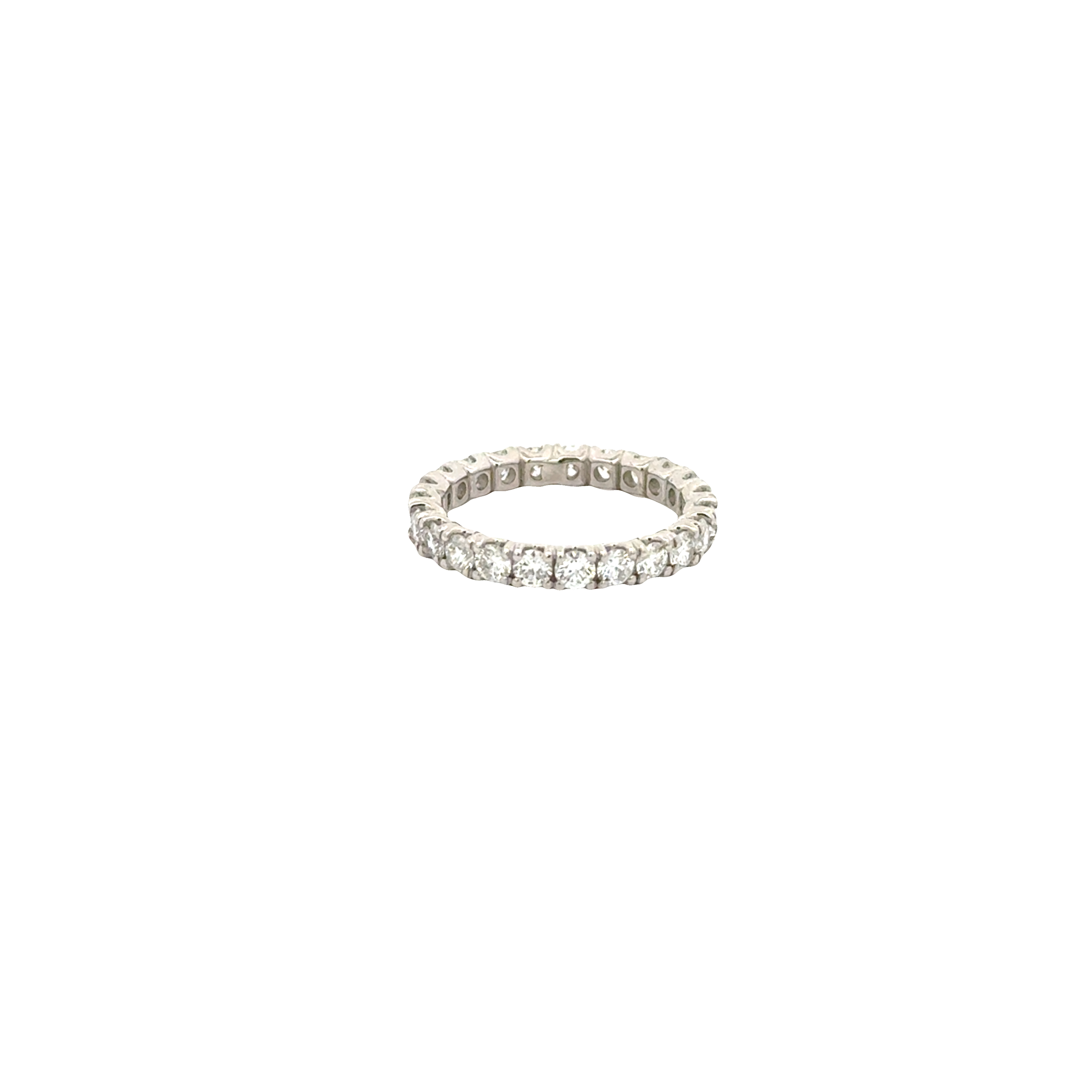 Platinum Diamond Eternity Ring 1.78 Carat Total – Wedding Band Size 6.25