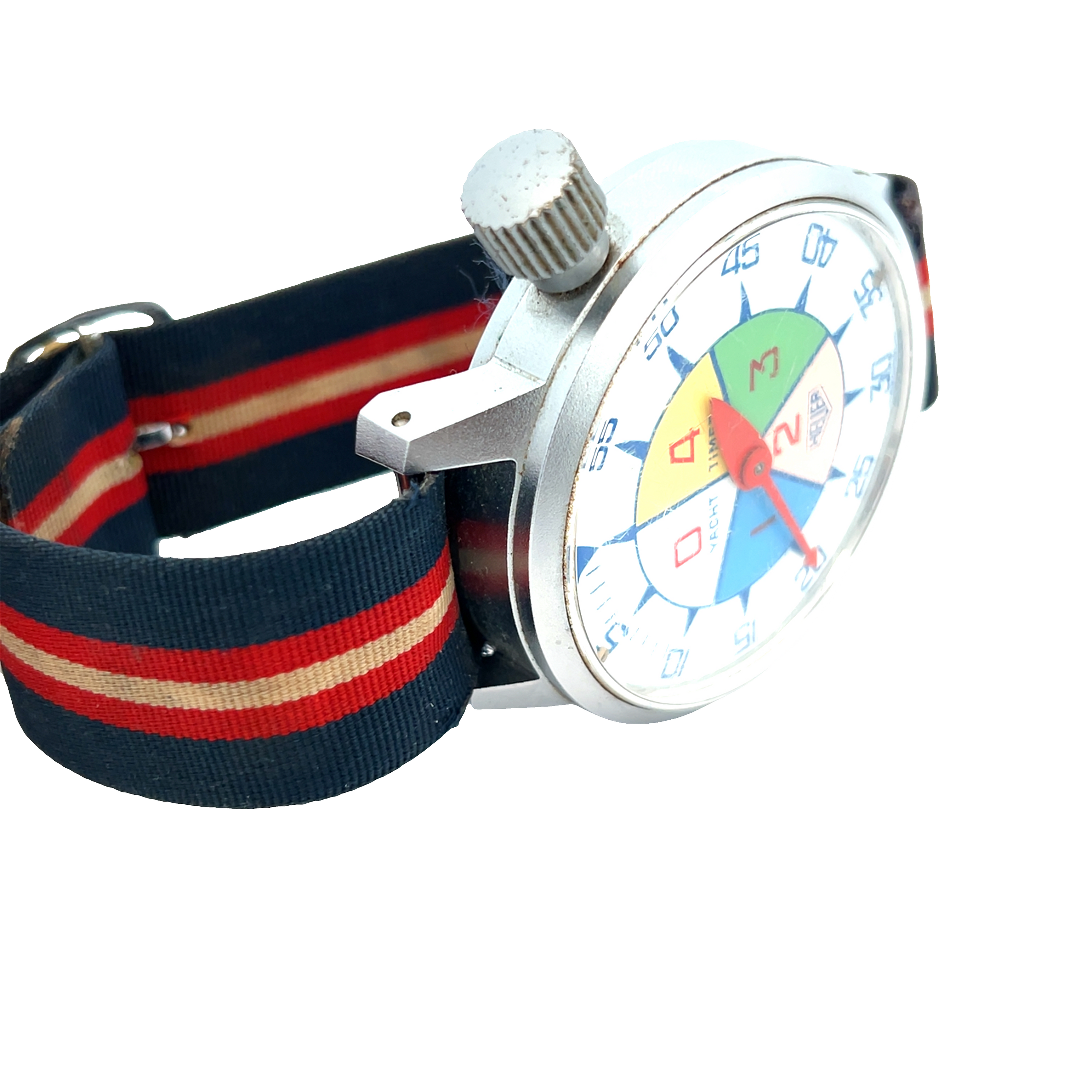 Pre- Owned Vintage Heuer Yacht Timer Regatta Watch – 1960s/70s Multi-Color Dial Pre-TAG