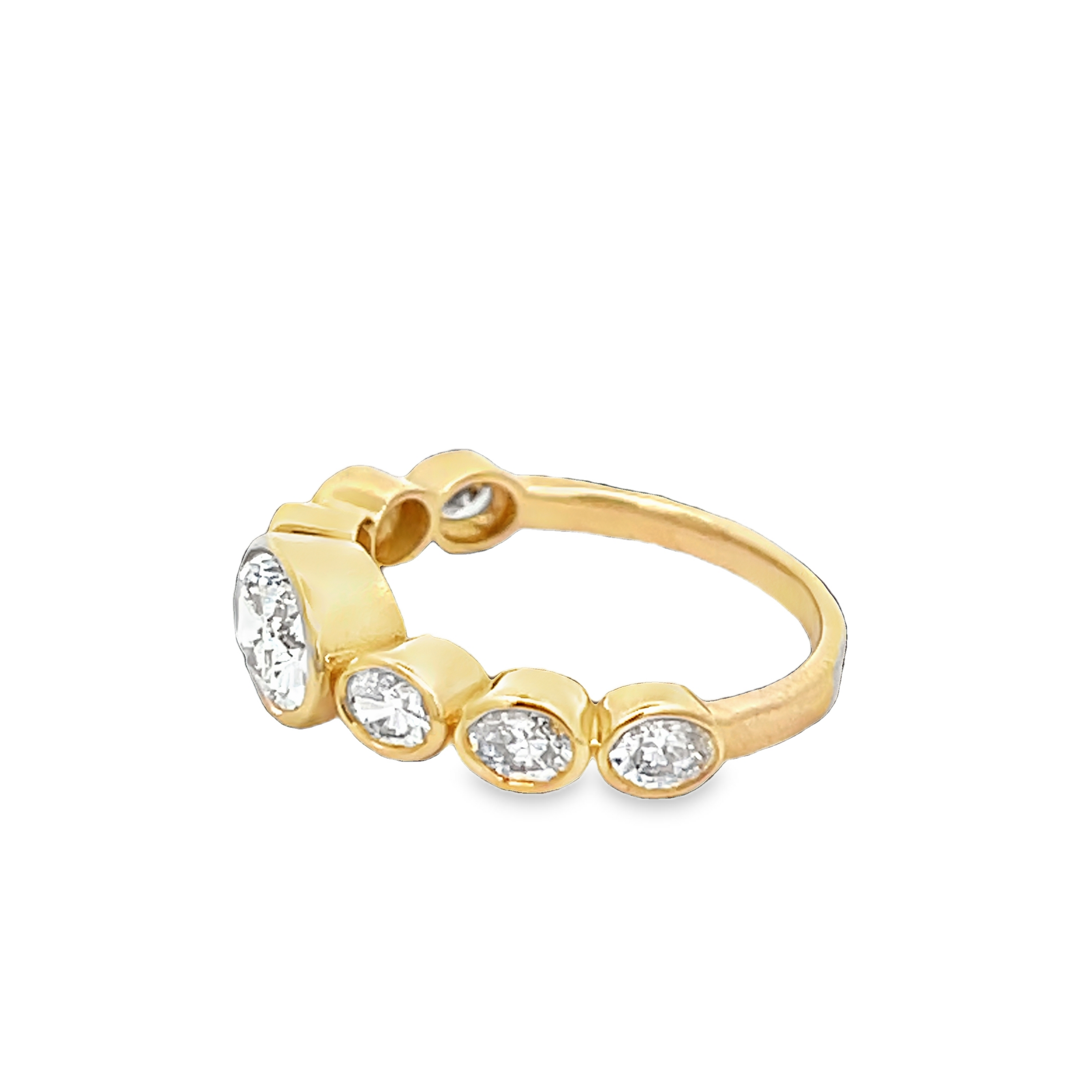 14K Yellow Gold Oval Diamond Ring 1.85 Carat
