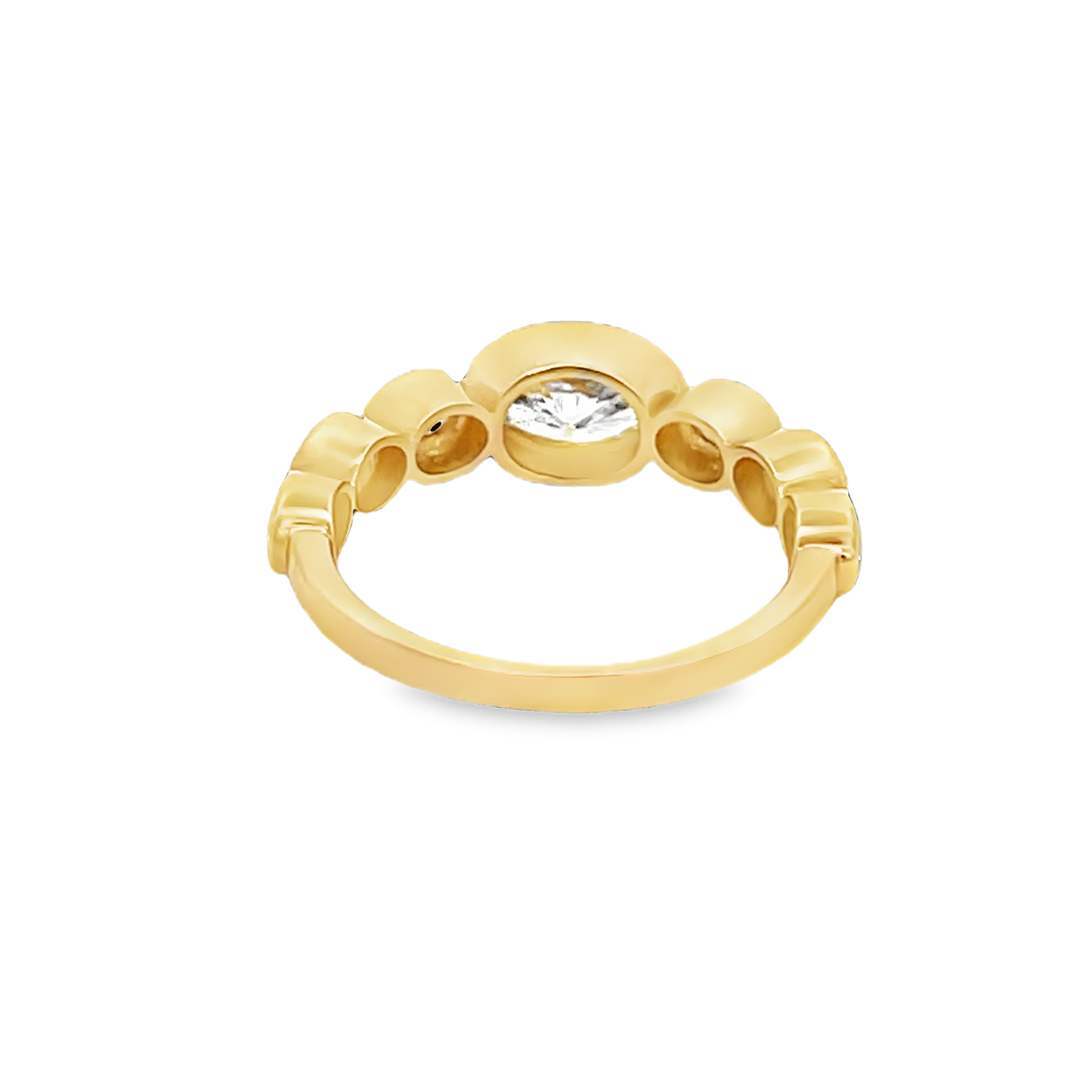 14K Yellow Gold Oval Diamond Ring 1.85 Carat