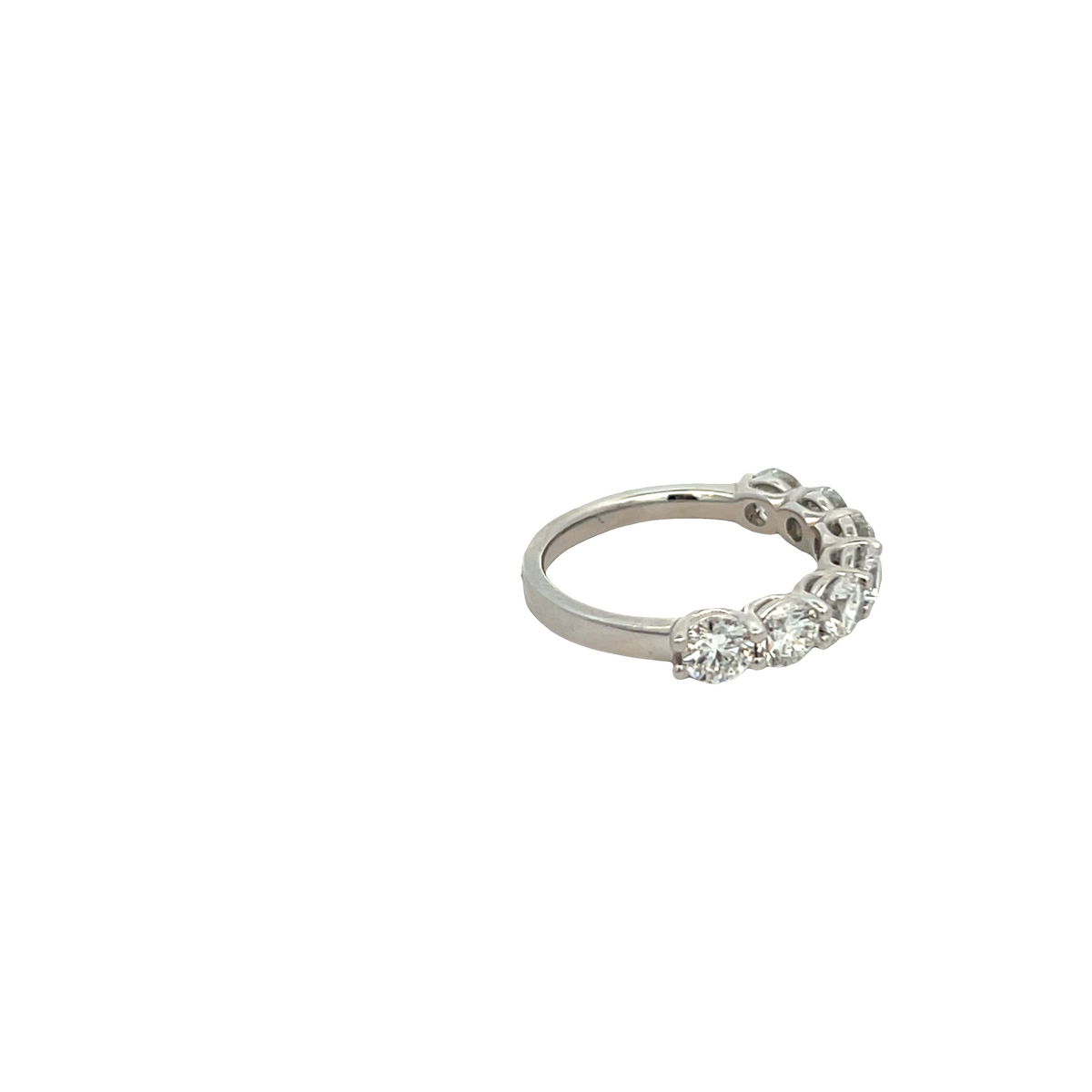 Platinum Seven-Stone Diamond Ring 2.50 Carat