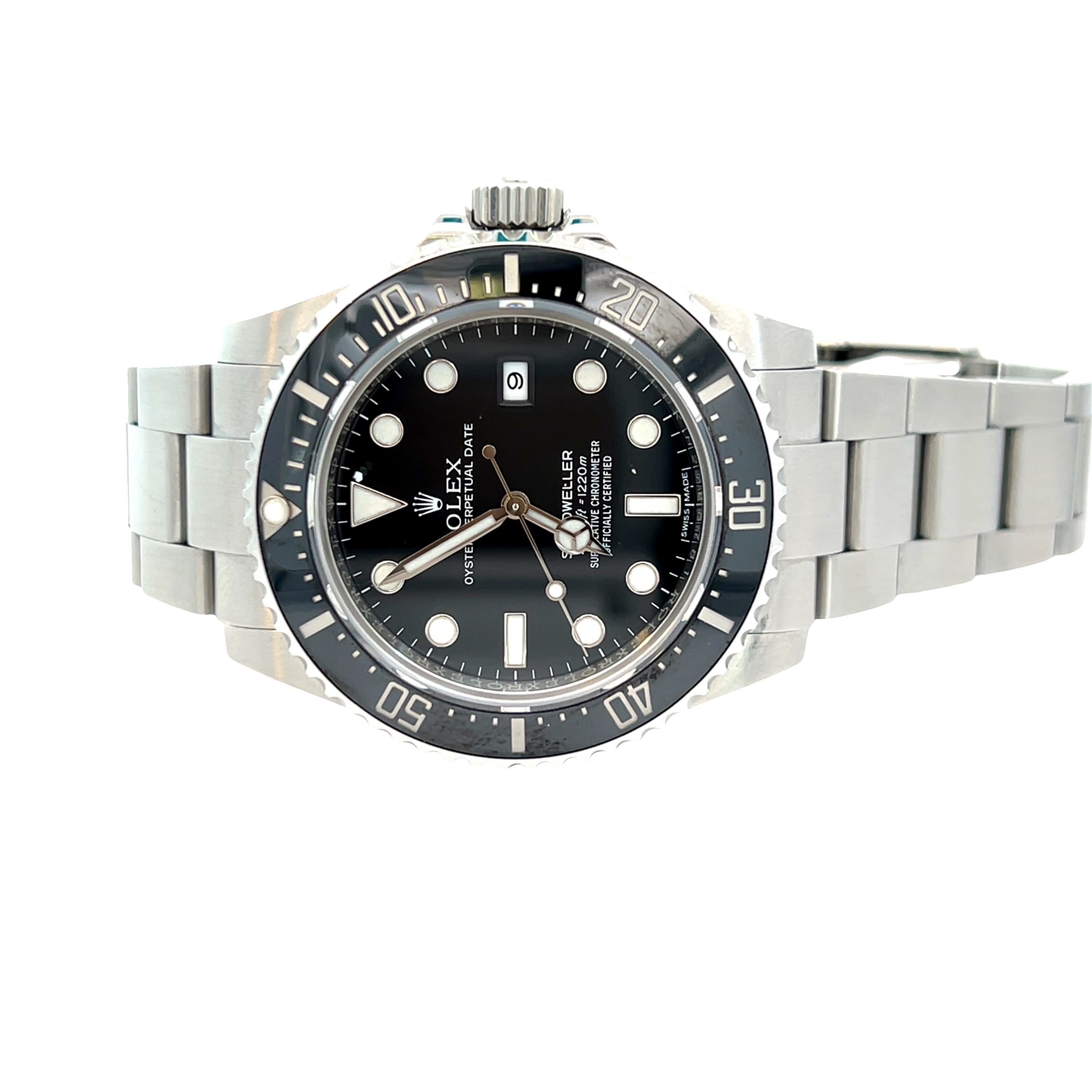 Pre-Owned Rolex Sea-Dweller 116600 Black Dial 40mm Box & Papers