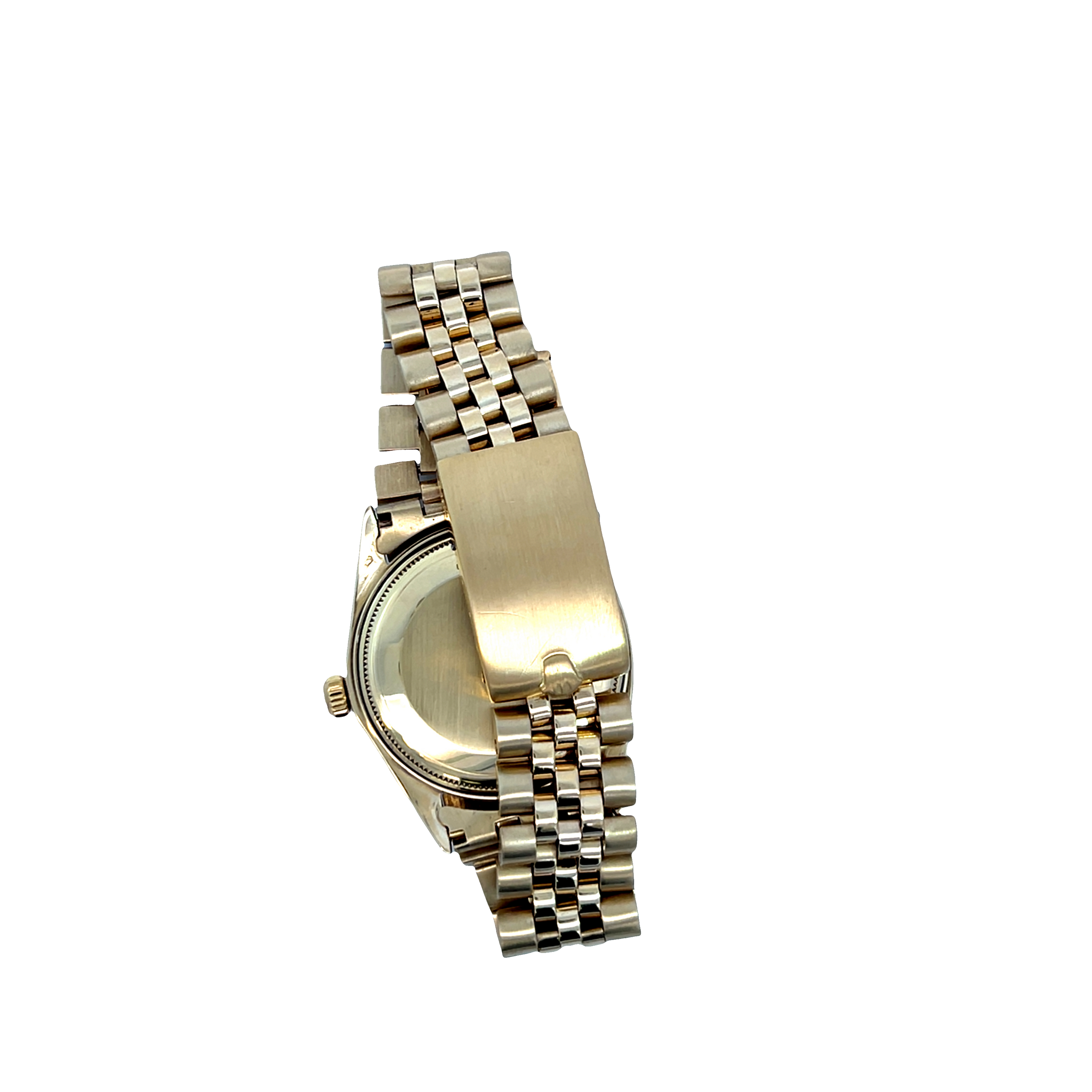 Pre-Owned Rolex Oyster Perpetual Date 34mm Yellow Gold Blue Dial