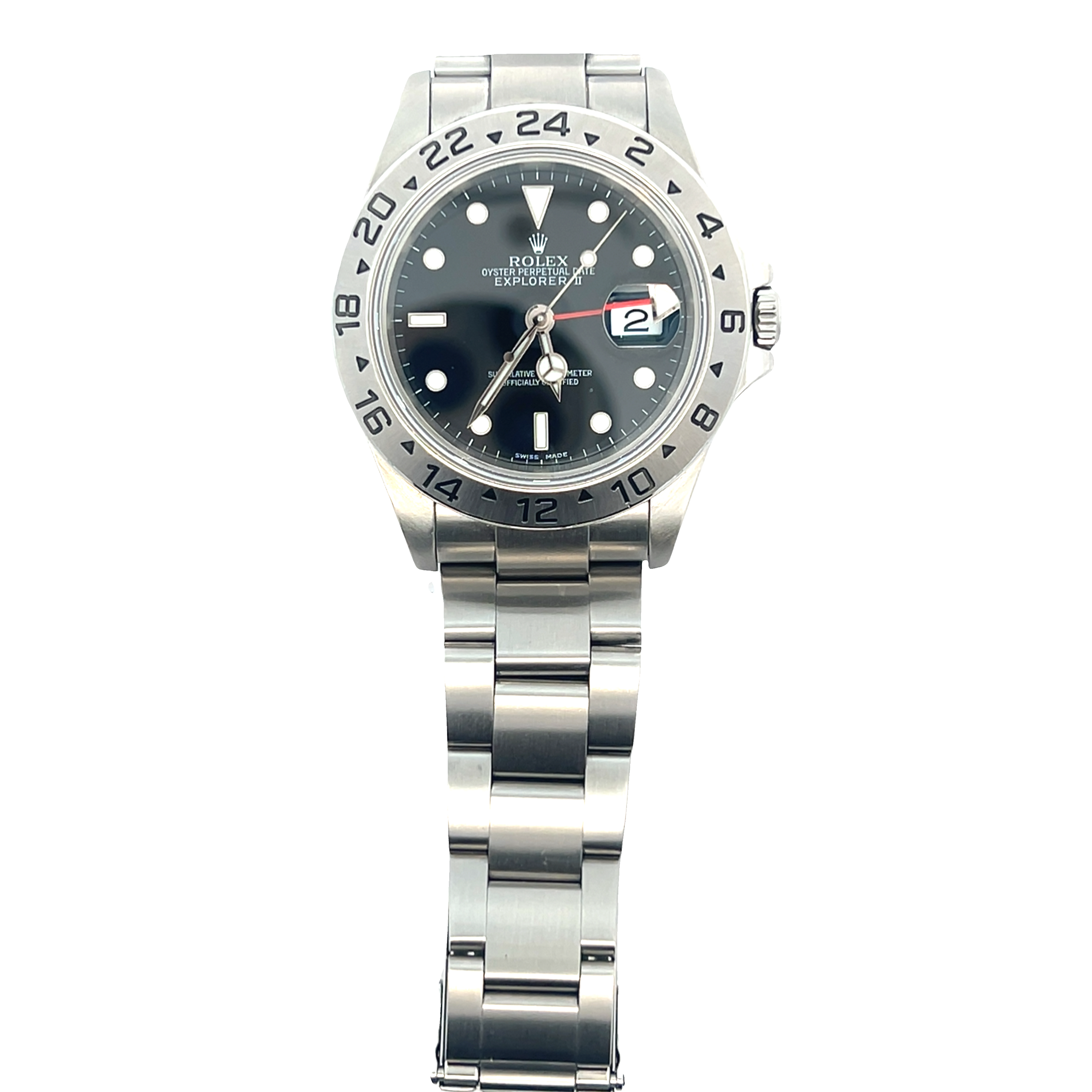 Pre-Owned Rolex Explorer II Ref. 16570 | Black Dial | Stainless Steel