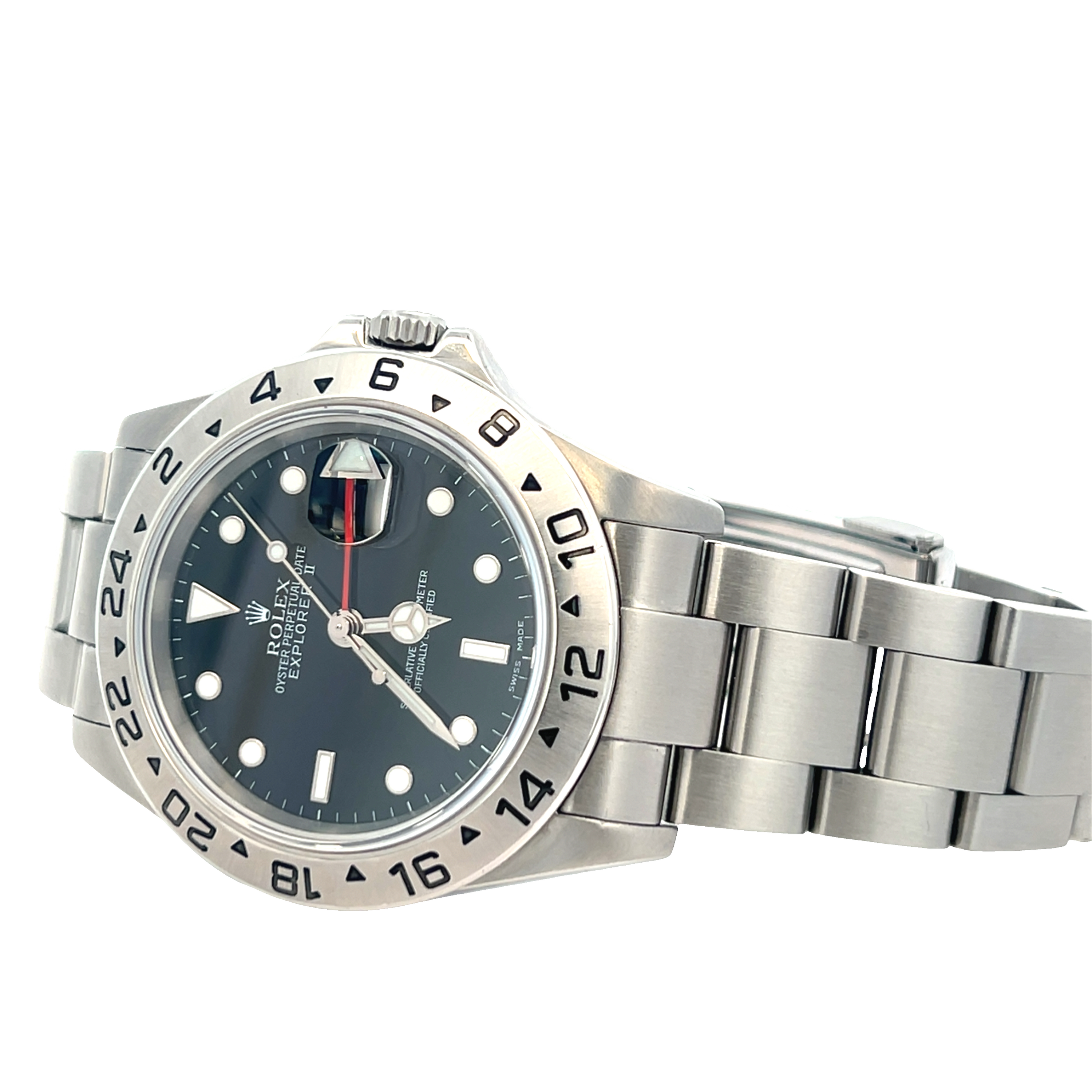 Pre-Owned Rolex Explorer II Ref. 16570 | Black Dial | Stainless Steel