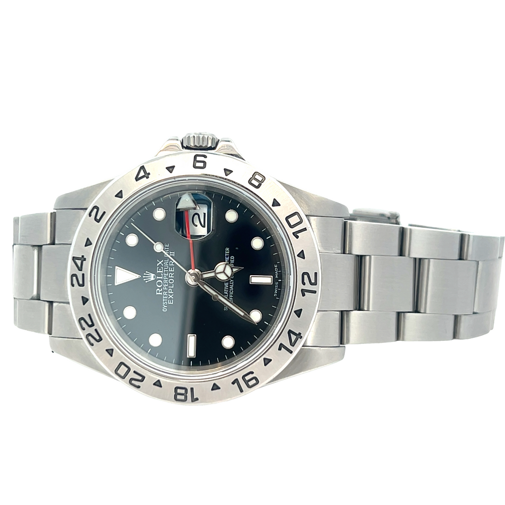 Pre-Owned Rolex Explorer II Ref. 16570 | Black Dial | Stainless Steel