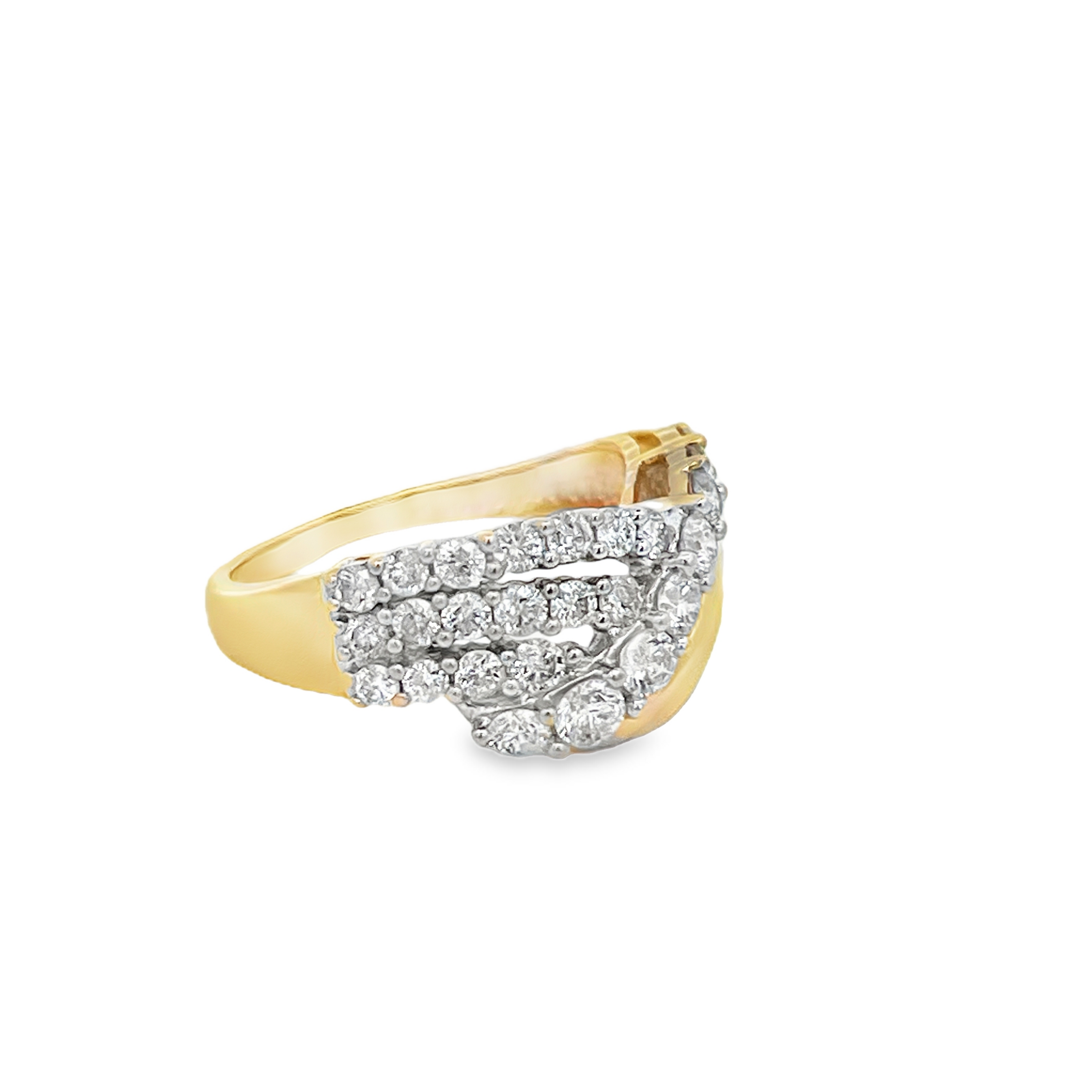 -E- 14K Yellow Gold Multi-Row