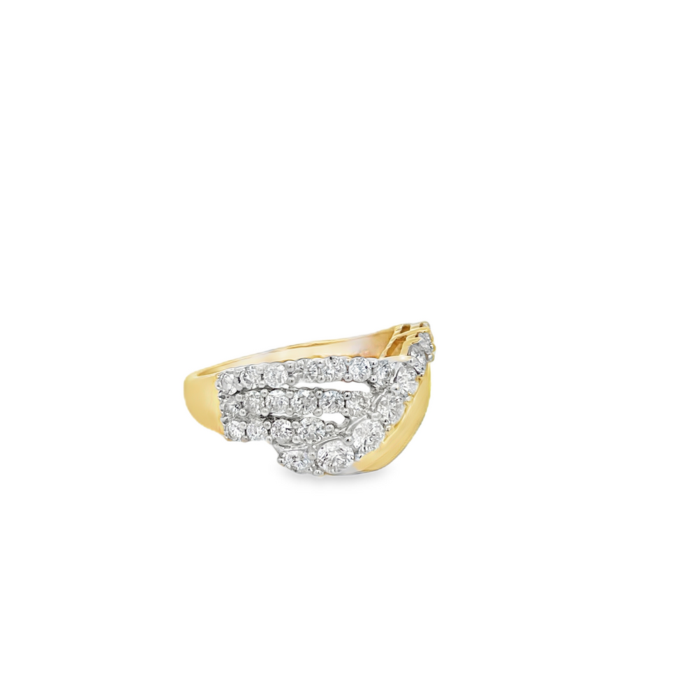 -E- 14K Yellow Gold Multi-Row