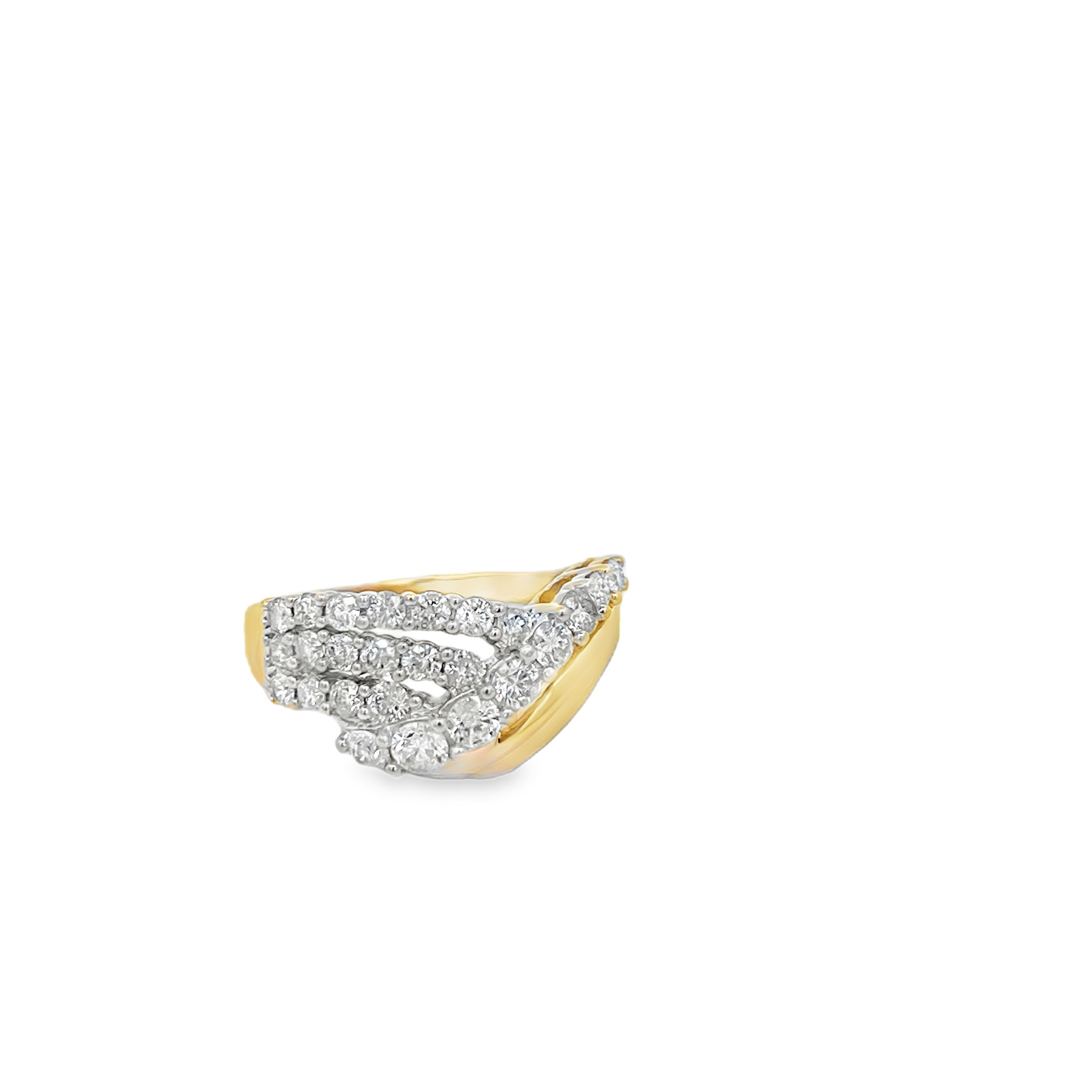 -E- 14K Yellow Gold Multi-Row