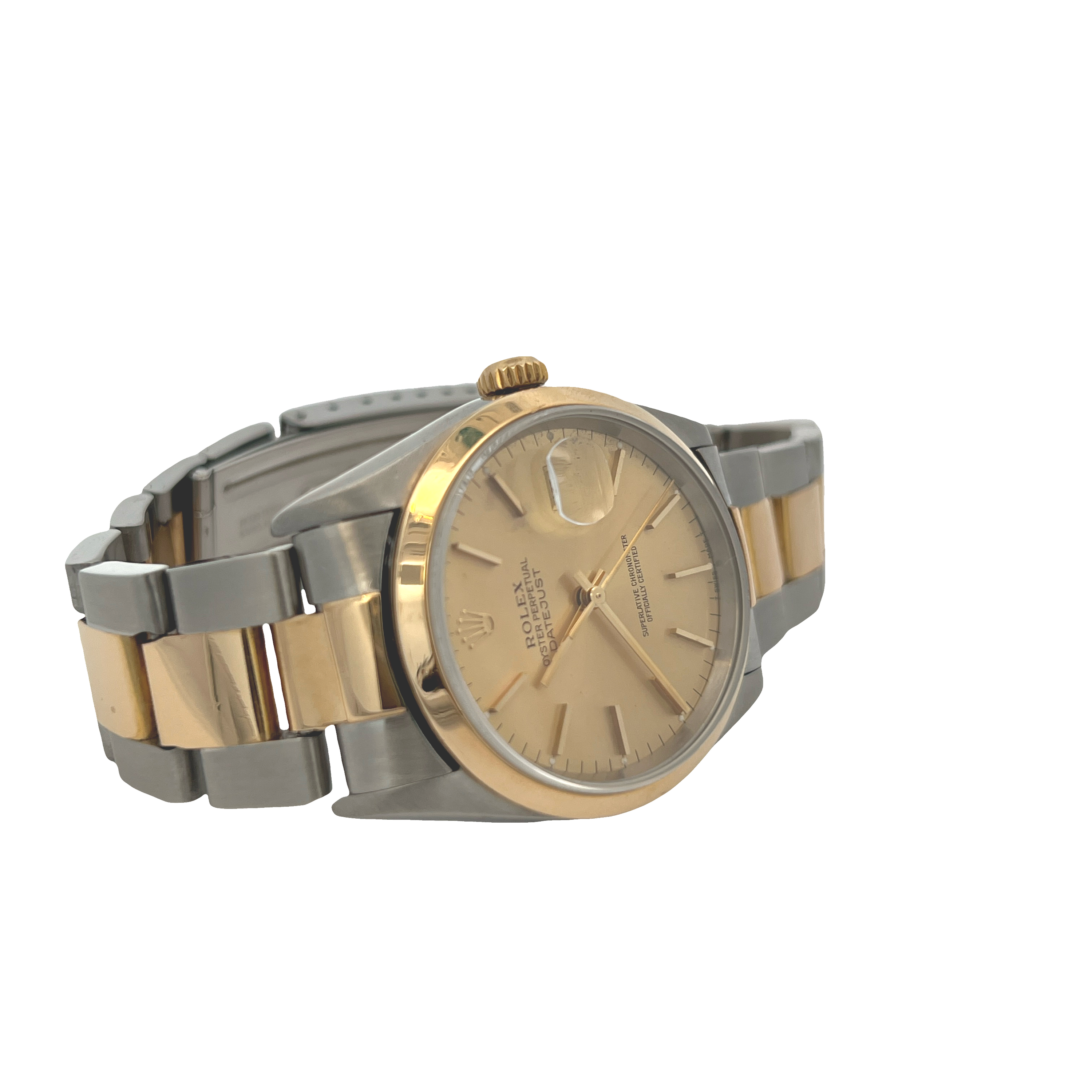 Pre-Owned Rolex Datejust Two-Tone Champagne Dial Watch