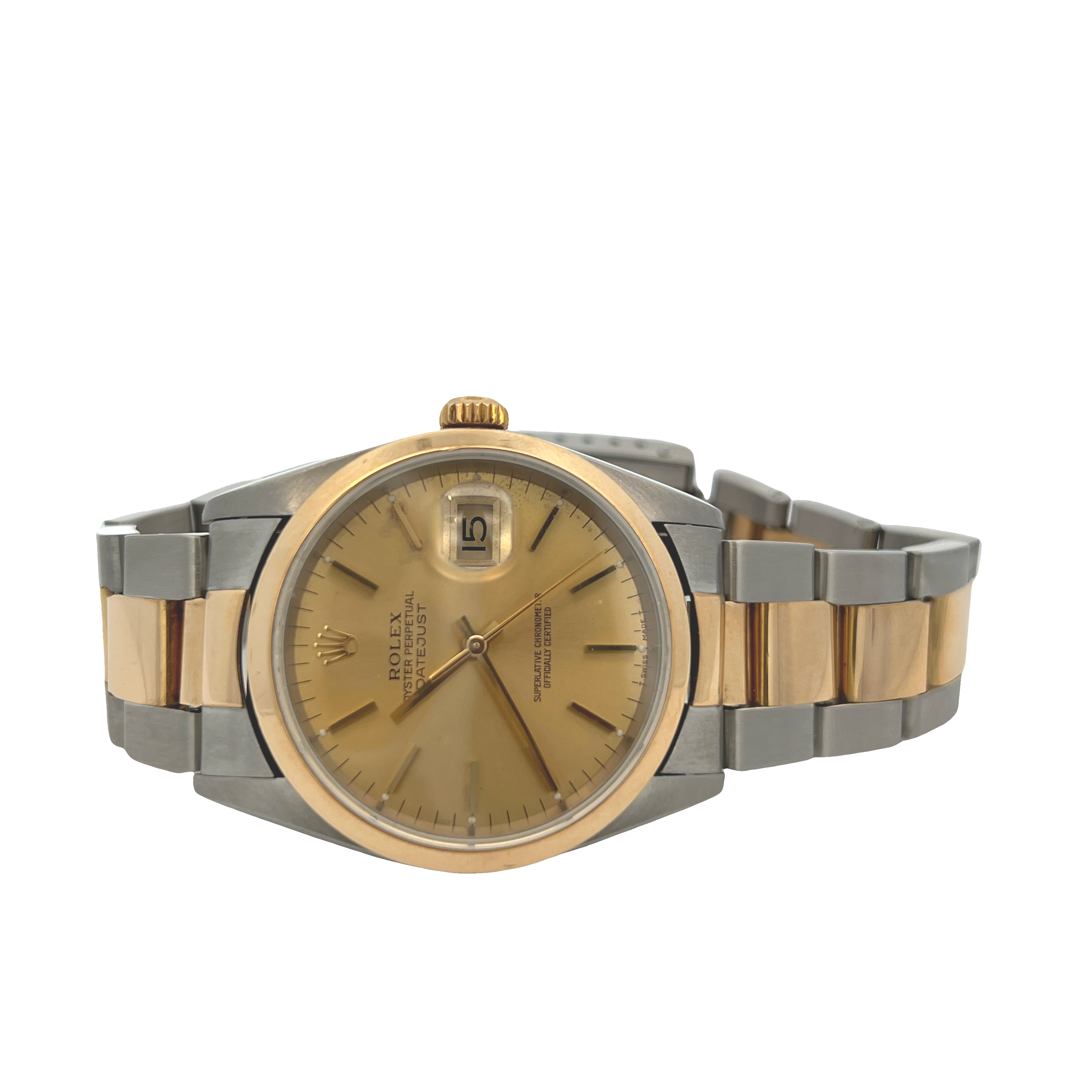 Pre-Owned Rolex Datejust Two-Tone Champagne Dial Watch