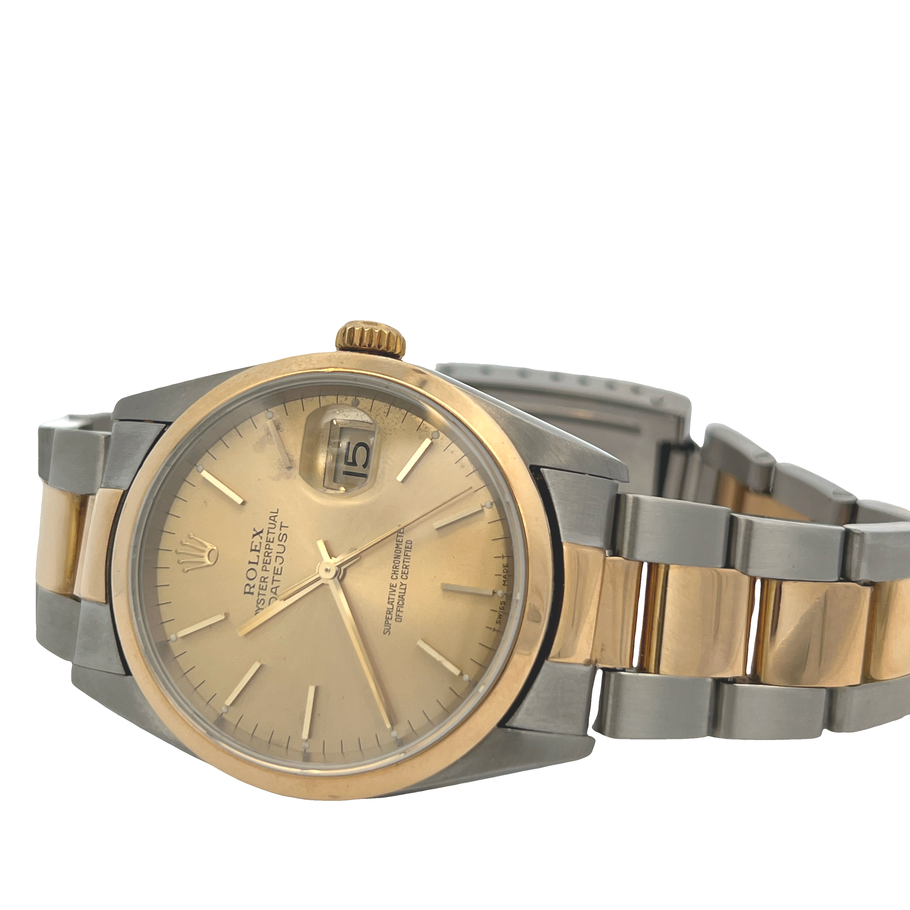 Pre-Owned Rolex Datejust Two-Tone Champagne Dial Watch
