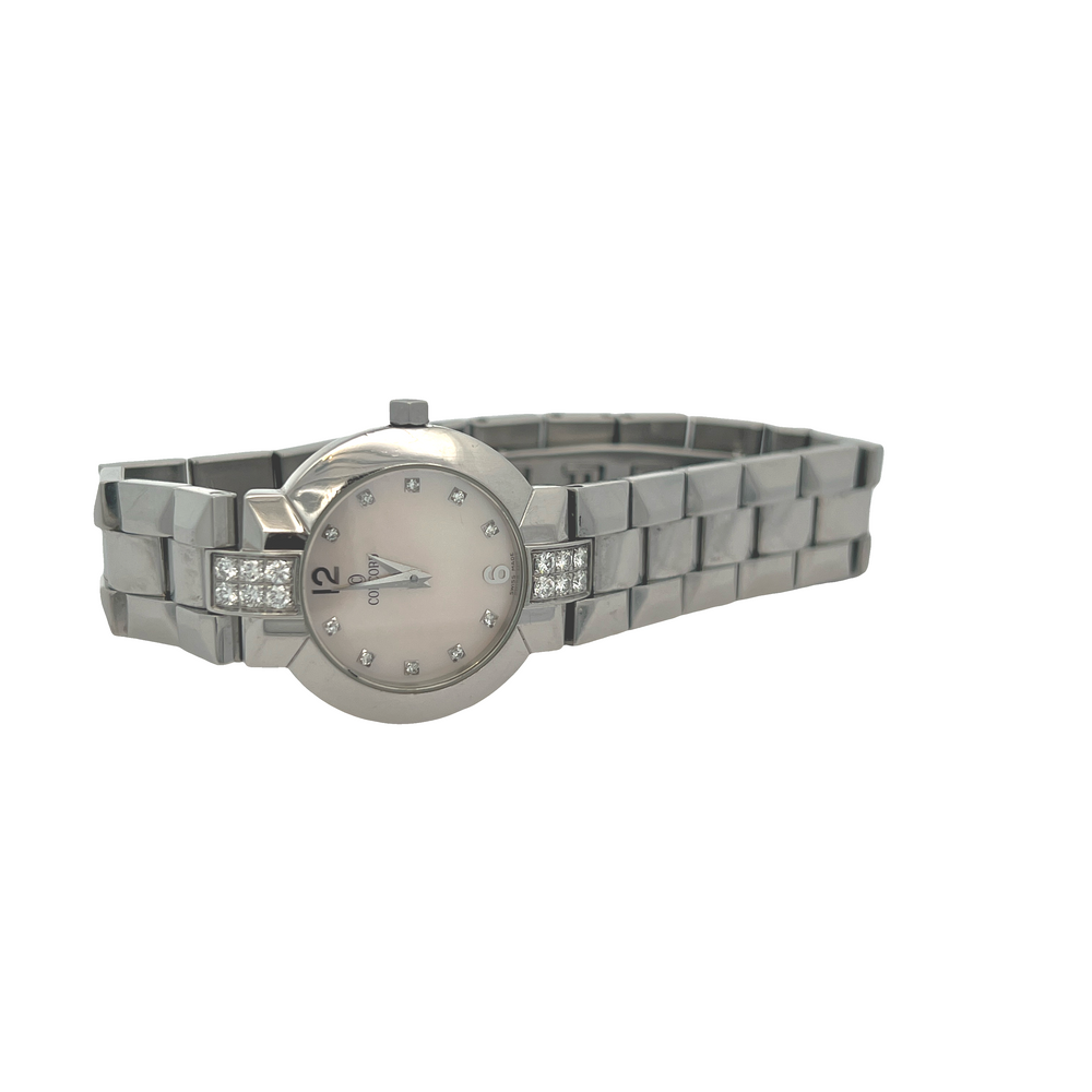 Pre-Owned Concord La Scala Mother-of-Pearl Diamond Accent Watch