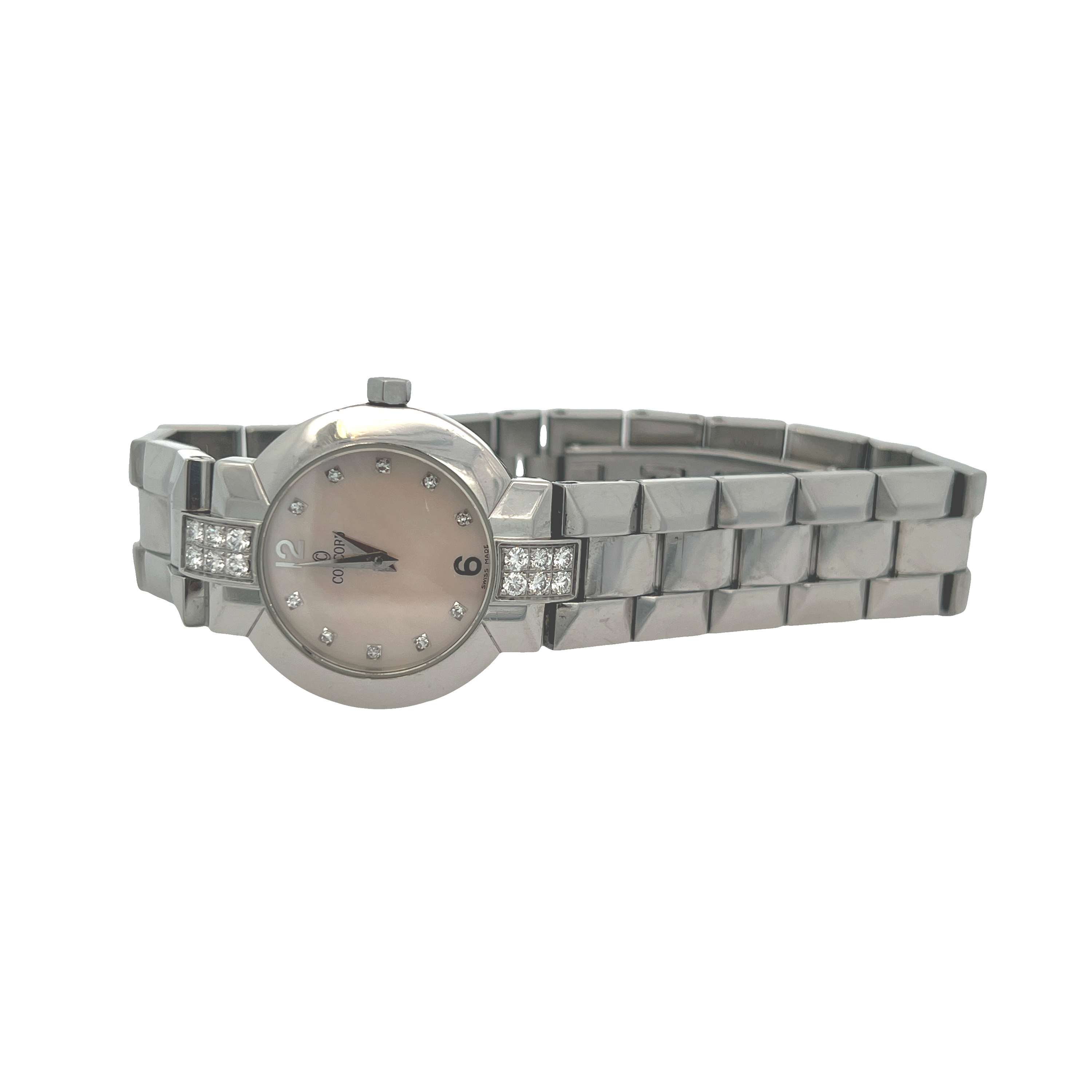Pre-Owned Concord La Scala Mother-of-Pearl Diamond Accent Watch