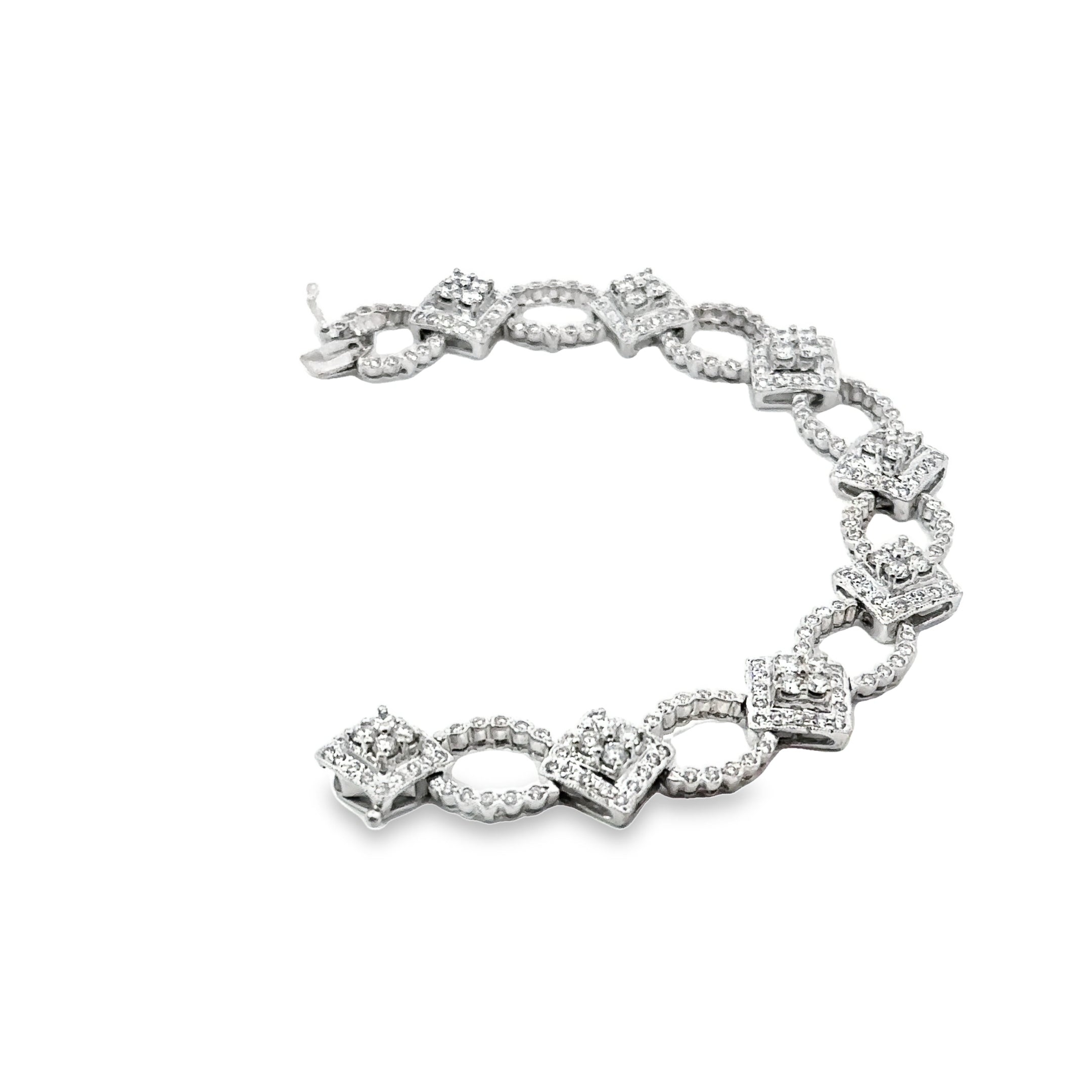 -E- 14kt wg Diamond Bracelet