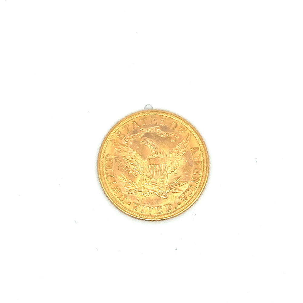 1881 US $5 Gold Coin
MS 62
N