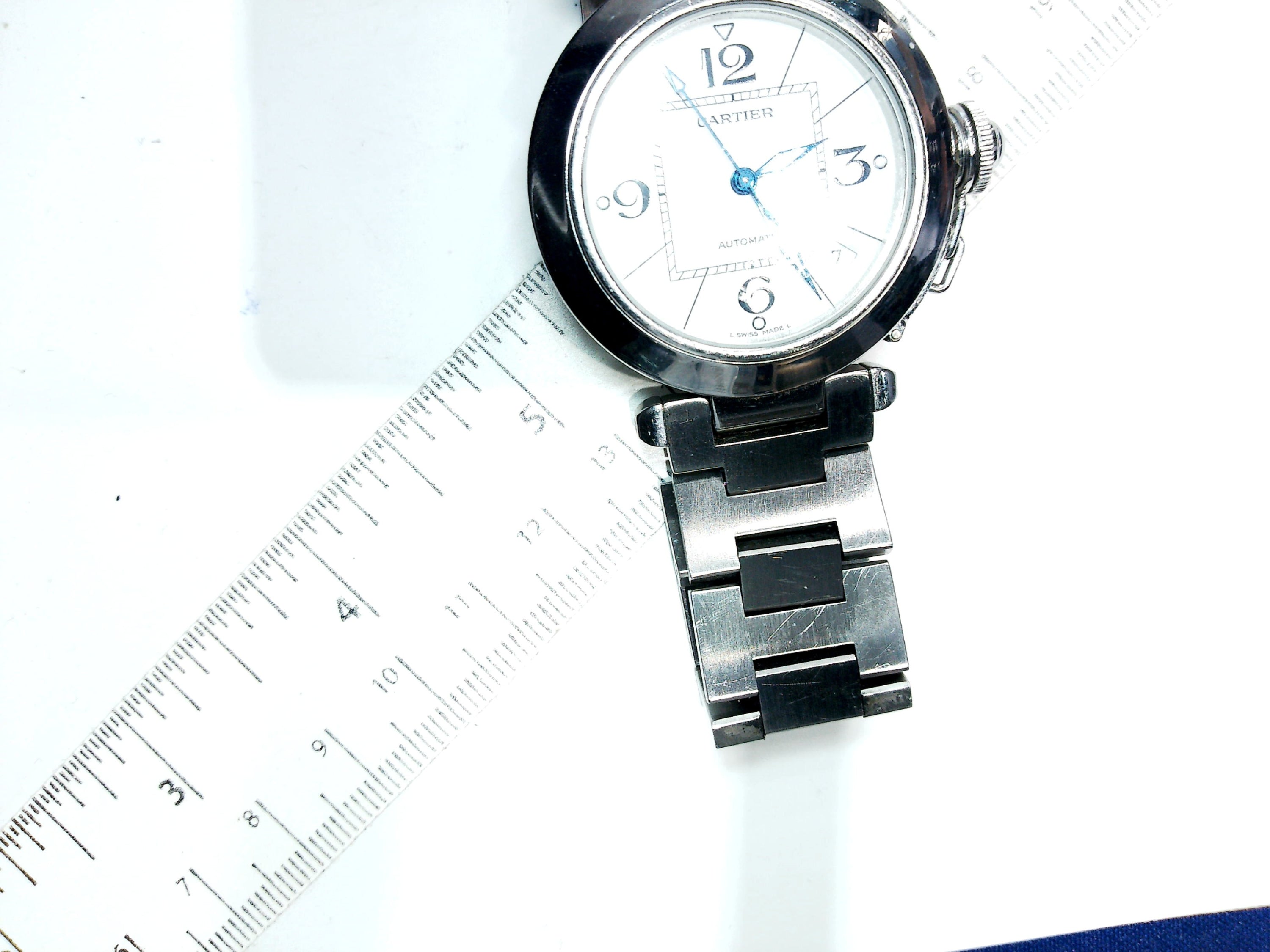 Pre-Owned Cartier Pasha C Automatic Stainless Steel Watch 35mm