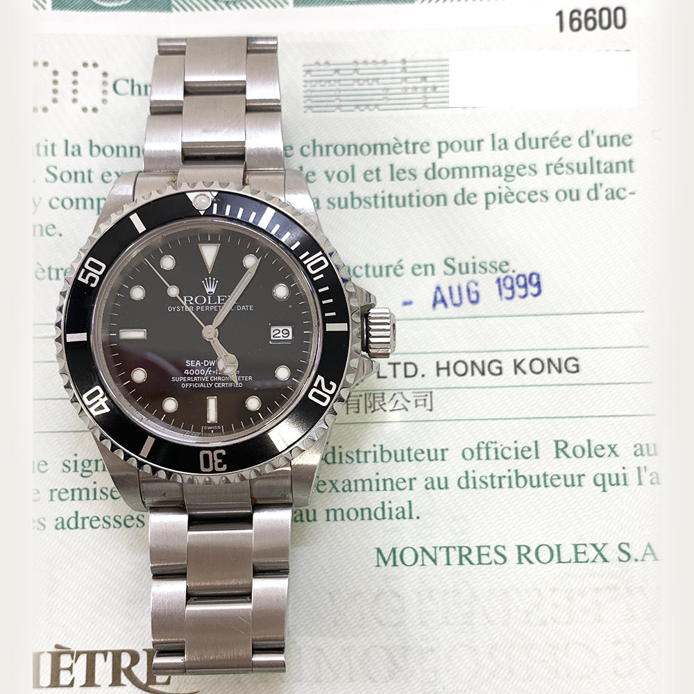 Sea-Dweller 40mm Steel Aluminum Bezel  16600