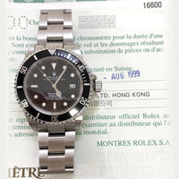 Sea-Dweller 40mm Steel Aluminum Bezel  16600