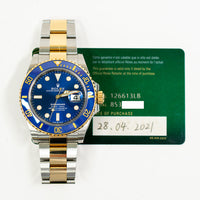 Submariner Date 41mm Black Ceramic Bezel Steel and Yellow Gold 126613LB