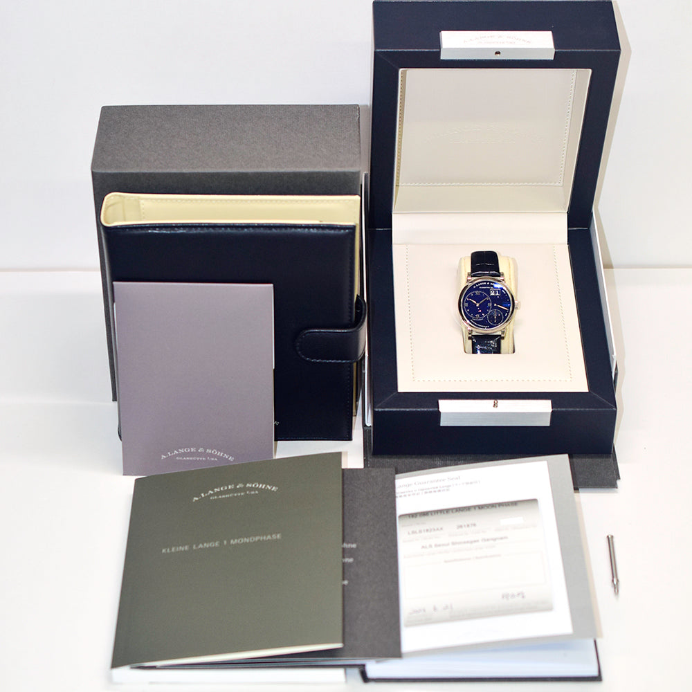 Little Lange 1 Moon Phase 36.8mm White Gold Manual Winding 182.086