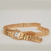 Panthère de Cartier 20mm x 25mm Rose Gold Diamond-set Bezel and Crown Rose Gold Triple Loop Bracelet Quartz WJPN0013