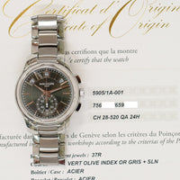 Flyback Chronograph, Annual Calendar, 42mm Stainless Steel Self Winding 5905/1A-001