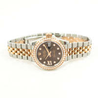 Datejust 28mm Diamond Bezel Steel and Rose Gold 279381RBR