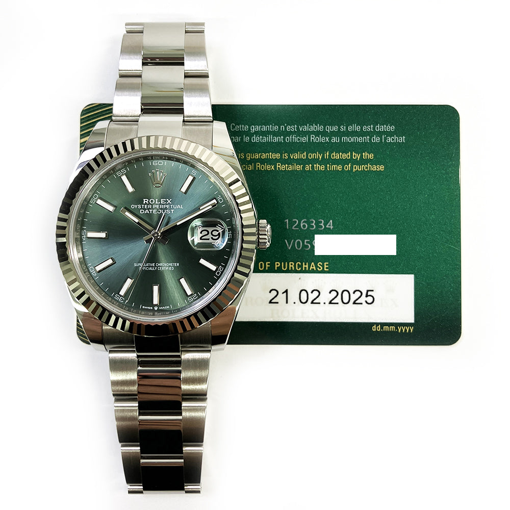 Datejust 41mm Steel and White Gold 126334
