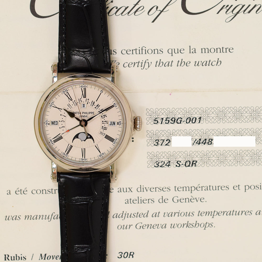 Perpetual Calendar Retrograde Date 38mm White Gold 5159G-001