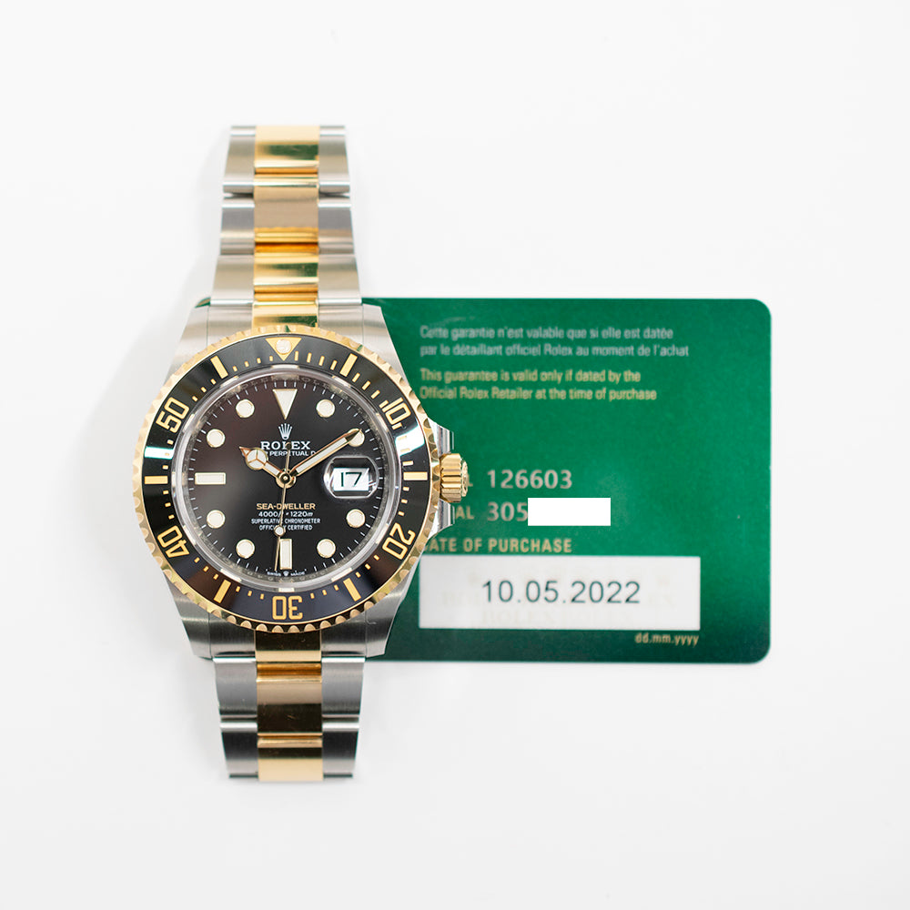 Sea-Dweller 43mm 50th Anniversary - Steel and Yellow Gold 126603