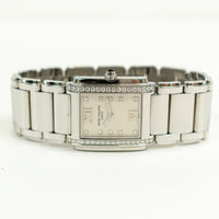 Twenty~4 Quartz Diamond Bezel 25mm x 30mm Stainless Steel 4910/10A-011