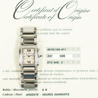 Twenty~4 Quartz Diamond Bezel 25mm x 30mm Stainless Steel 4910/10A-011