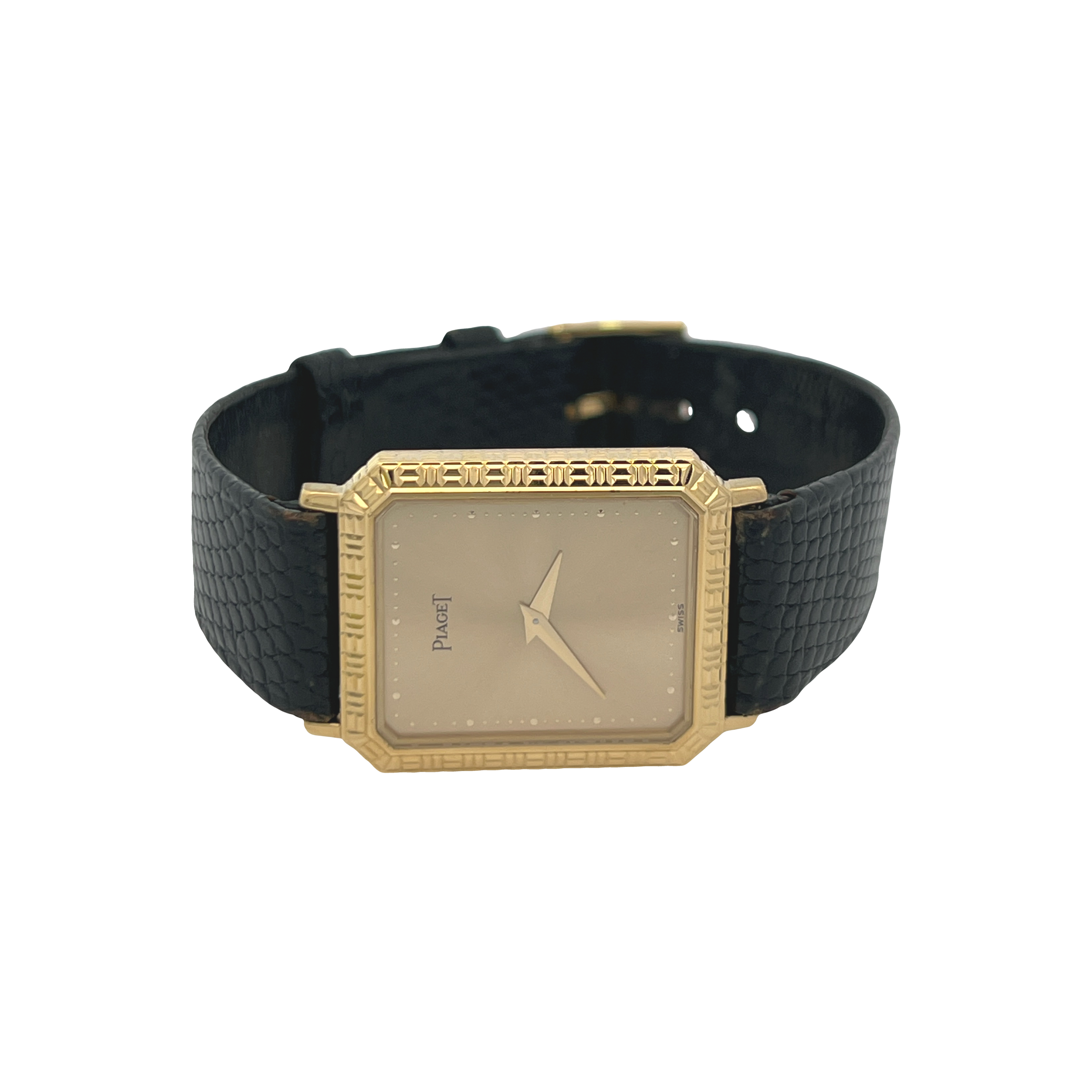 Pre-Owned Piaget Vintage 18K Yellow Gold Dress Watch Ref. 7143 Champagne Dial Manual Wind