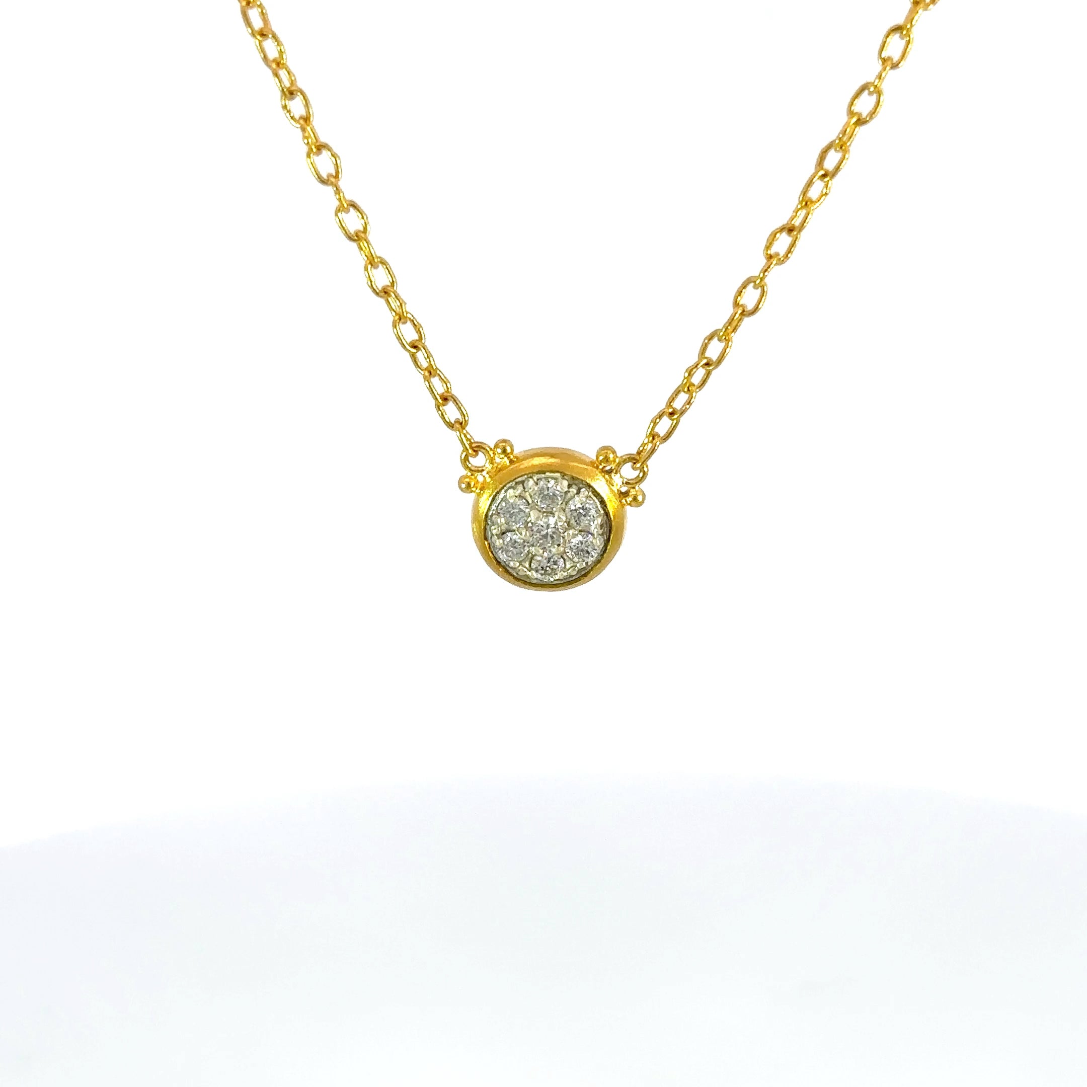Gurhan 22k & 24k Yellow Gold Diamond Necklace