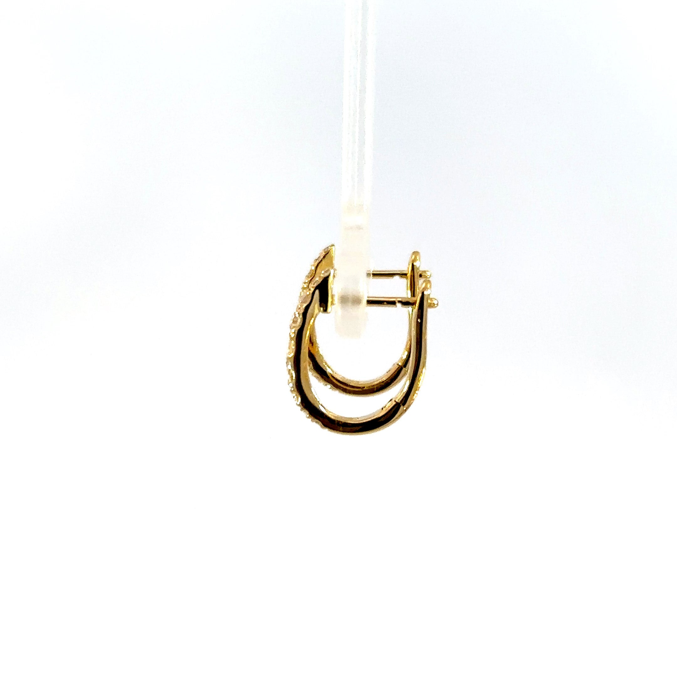 18kt yg Diamond Huggies
18=0.