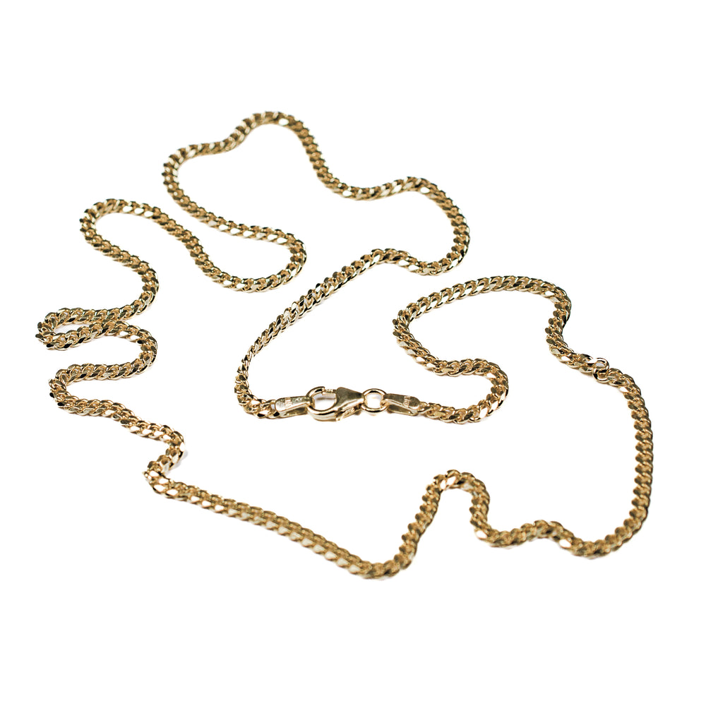 14kt yg 2.4mm Curb chain 20"