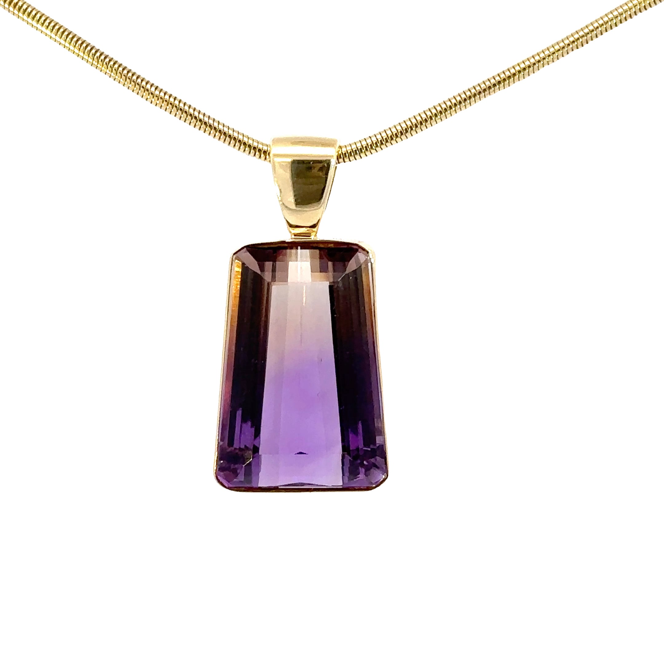 14k Yellow Gold & Ametrine Pendant