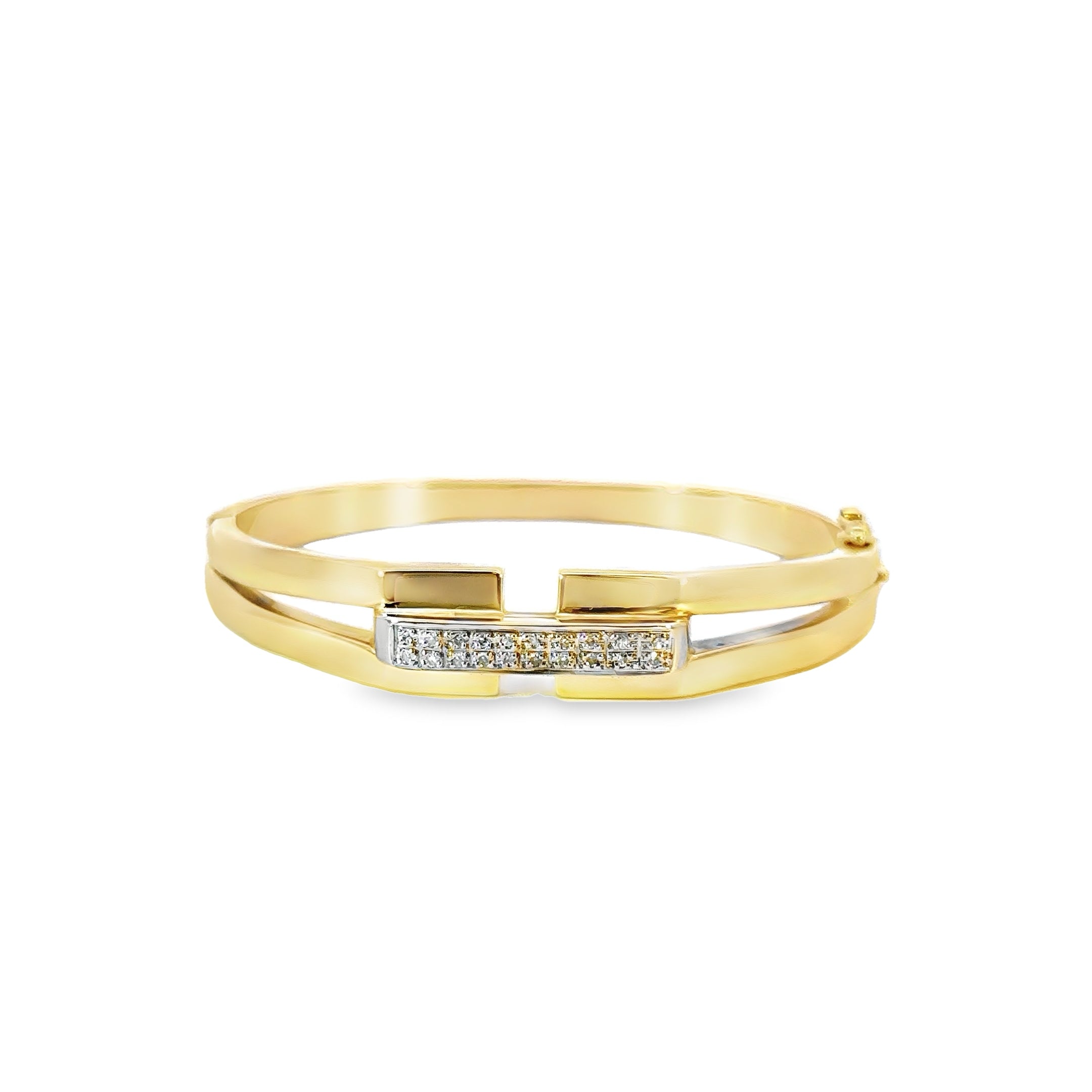 -E- 14kt yg Diamond Bangle
0.