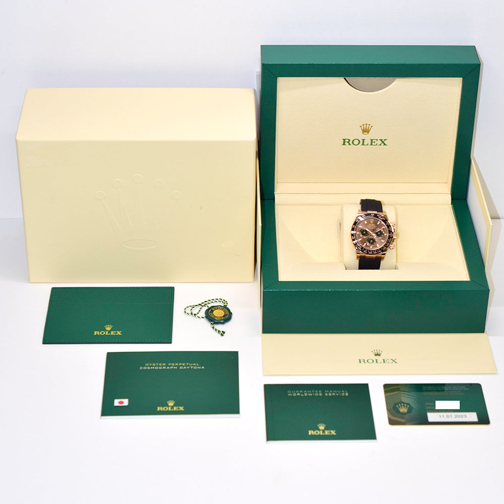 Daytona Rose Gold with Rubber Strap 116515LN