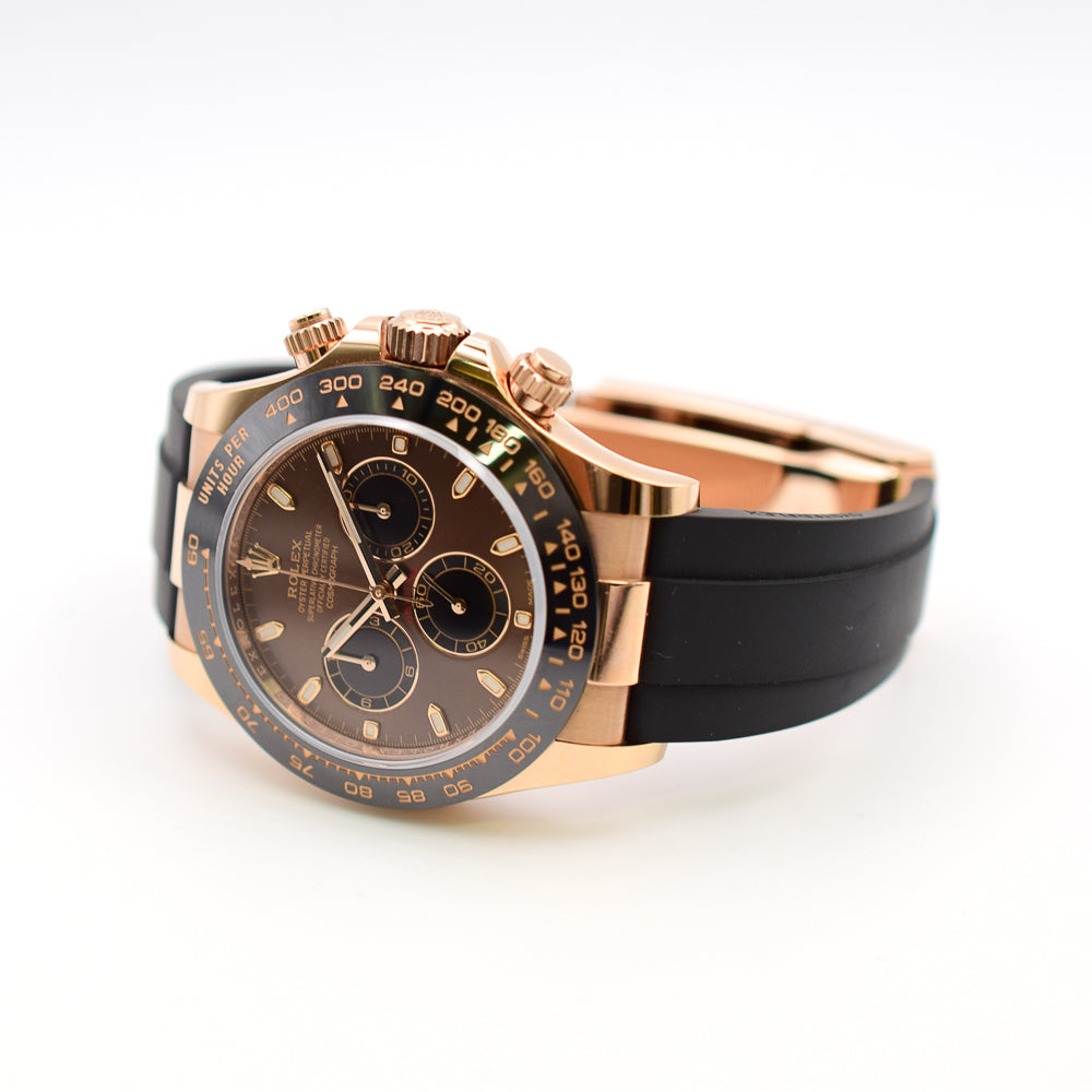 Daytona Rose Gold with Rubber Strap 116515LN