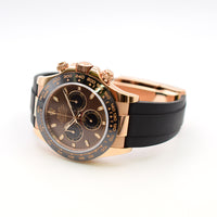 Daytona Rose Gold with Rubber Strap 116515LN