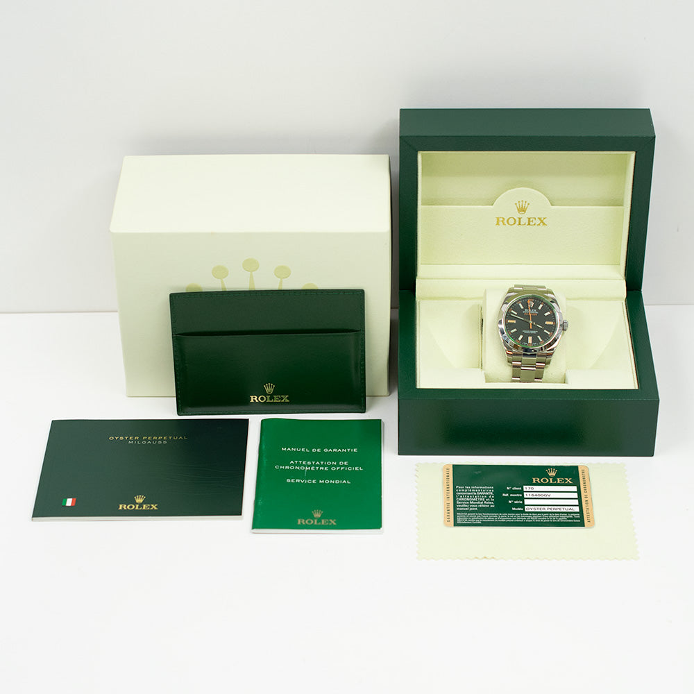 Milgauss Green Crystal 116400GV