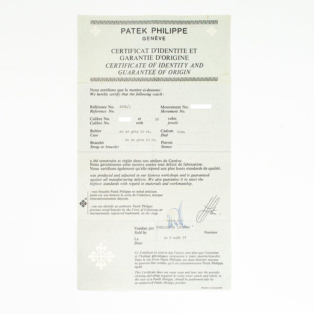 Golden Ellipse 27mm White Gold 4216/1