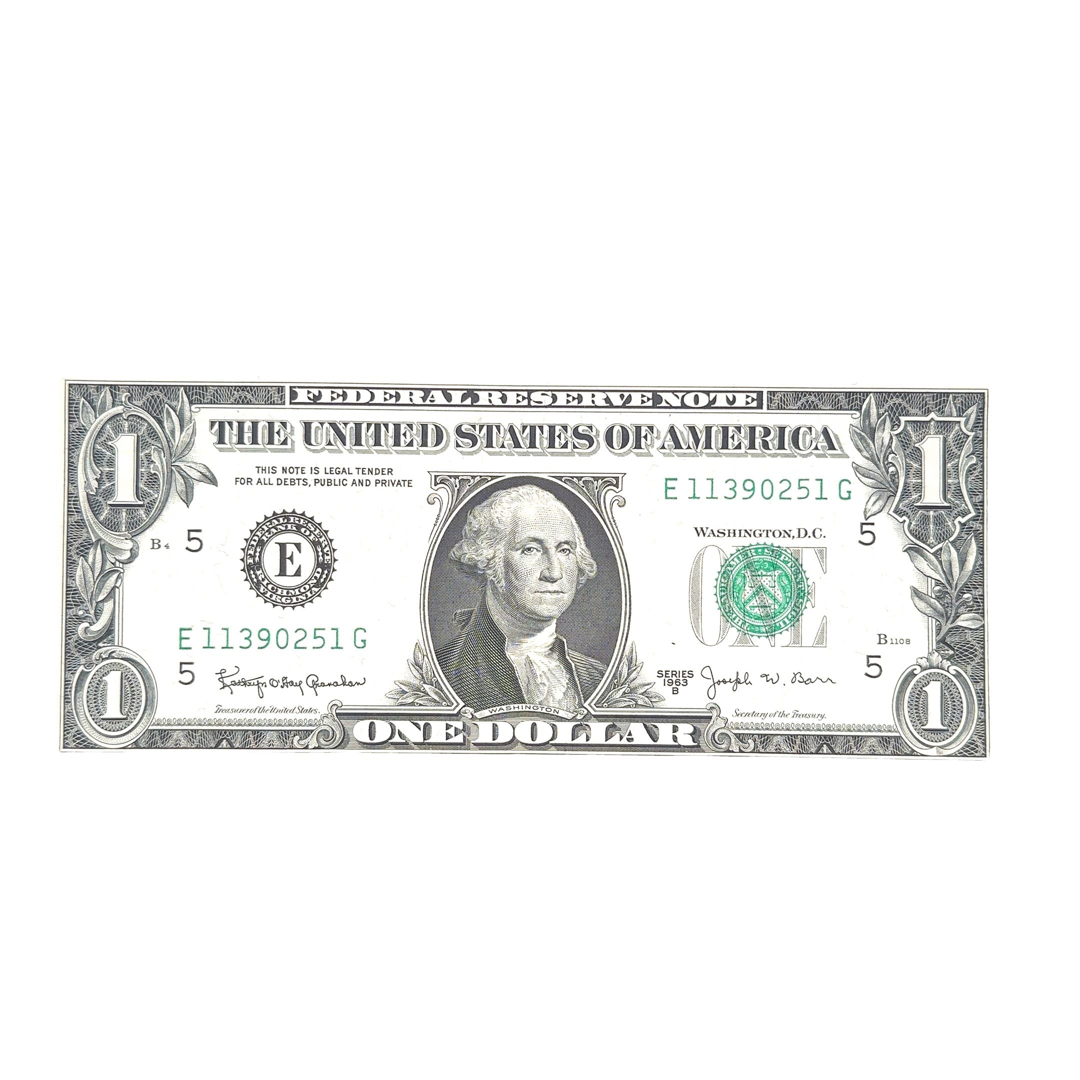 S- 1963 B US $1 Note
SEND TO