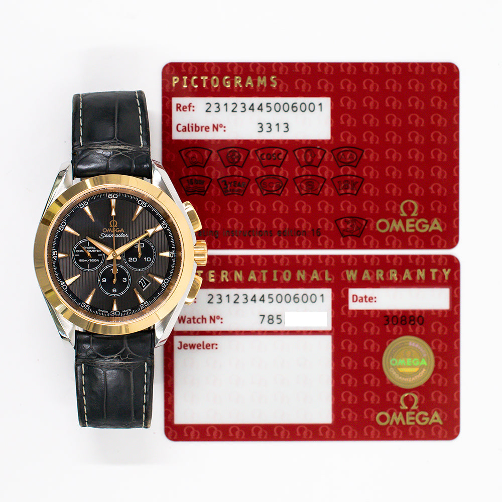 Seamaster Aqua Terra 150m Co-Axial Chronograph 44mm Stainless Steel and Rose Gold 231.23.44.50.06.001